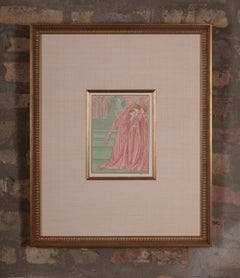 Illustrazione "Angels" per Hésperus, litografia Art Nouveau di Carlos Schwabe