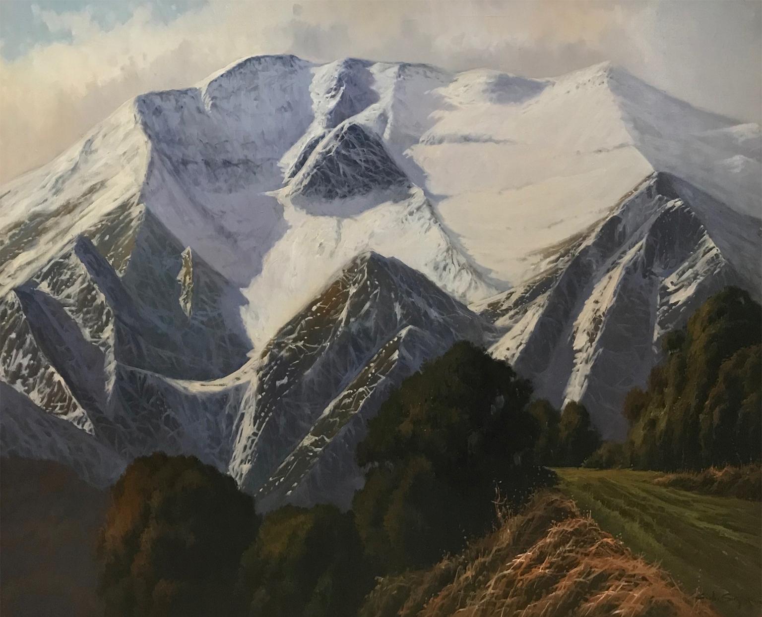 Carlos Sempere Interior Painting - SNOWED LANDSCAPE