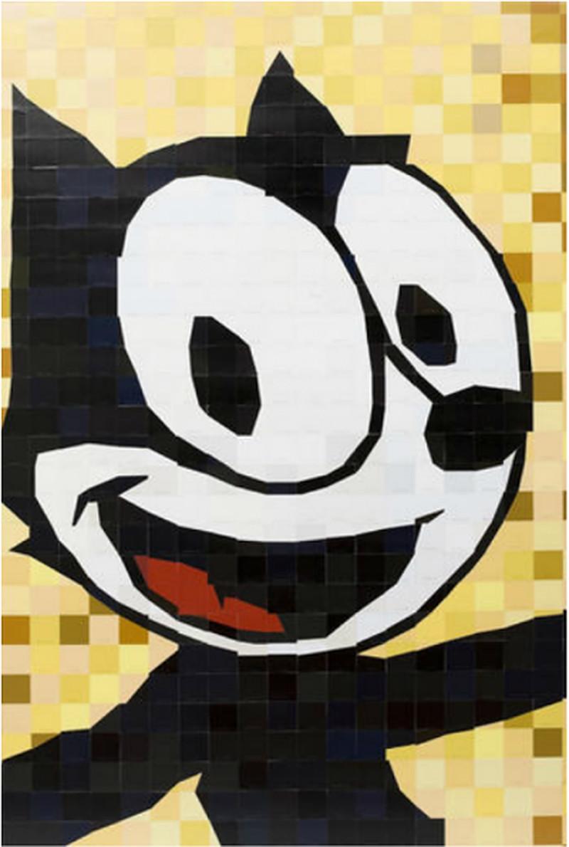 Figurative Painting di Carlos Tirado - Dopo Felix il gatto