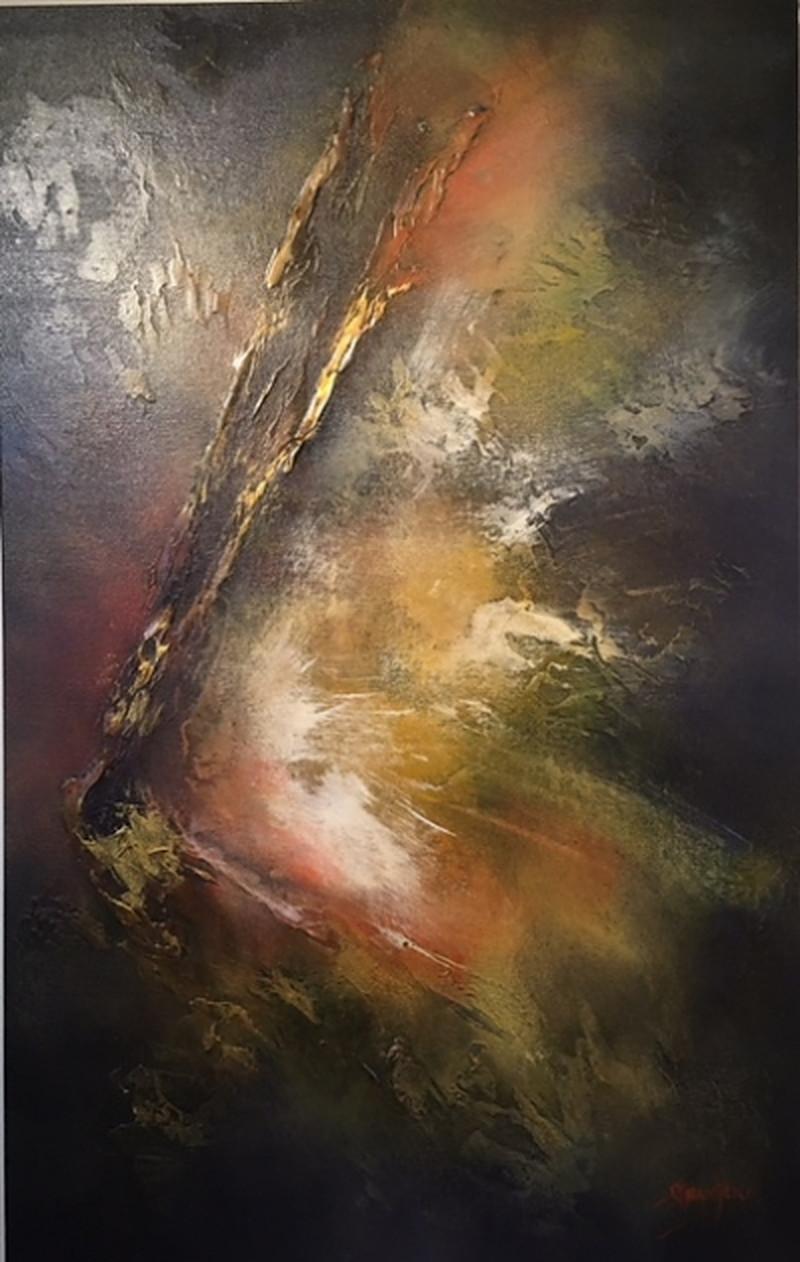 Carlos Tirado Figurative Painting – Safe a Life: „How to Safe a Life“