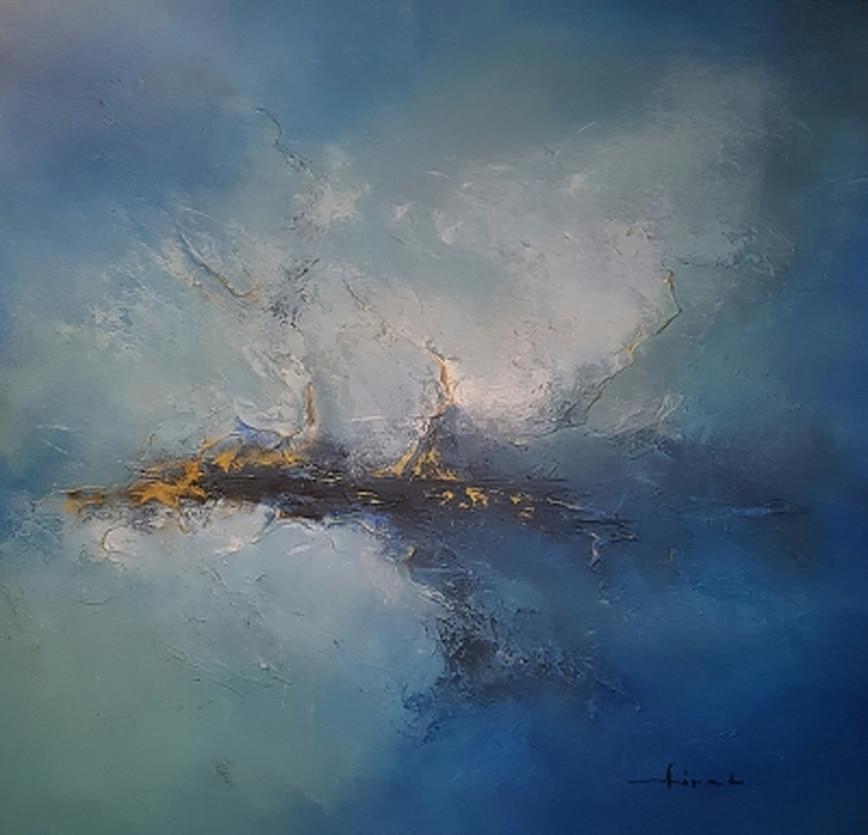 Figurative Painting di Carlos Tirado - Vita in blu #108715