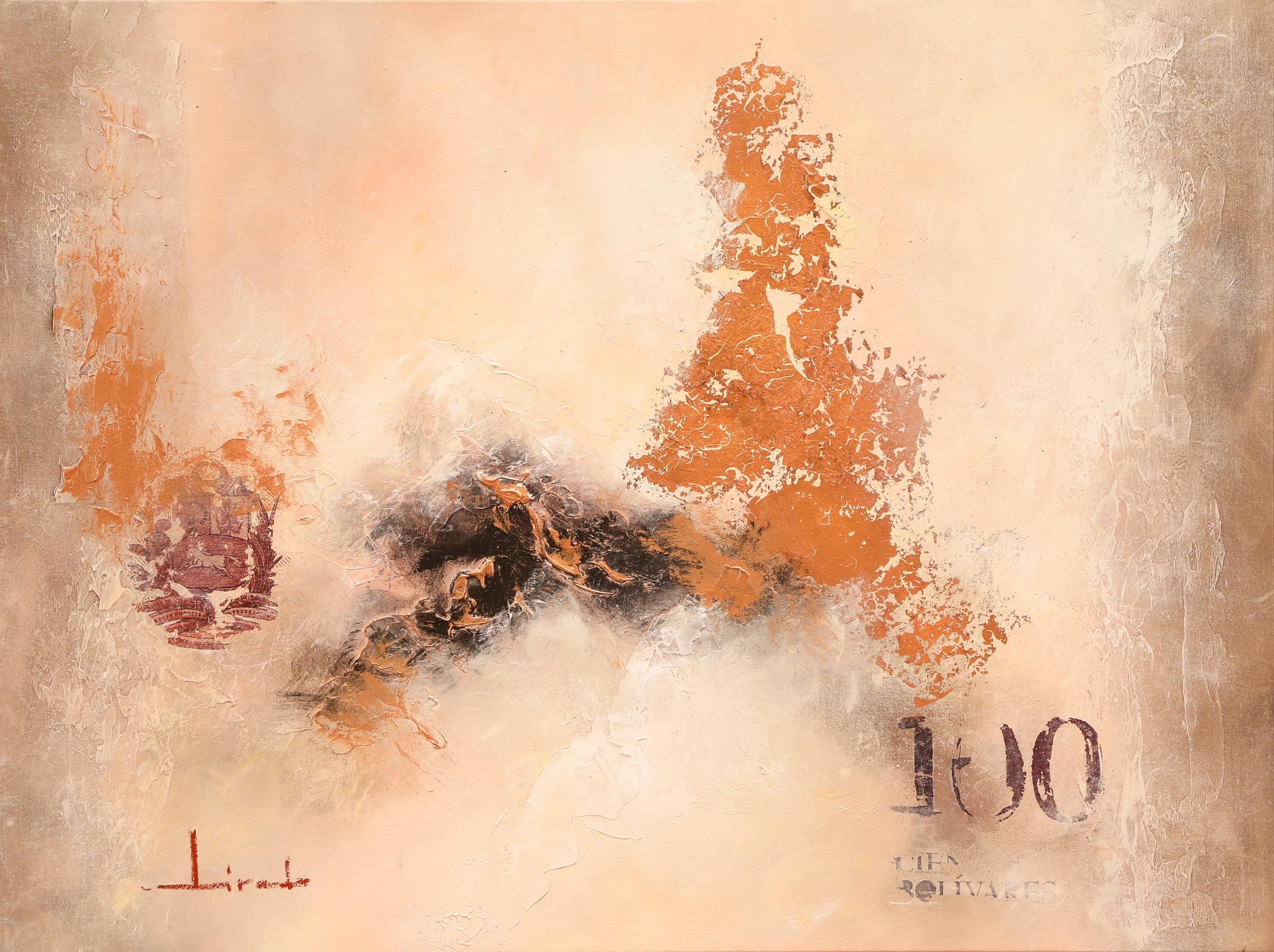 Carlos Tirado Abstract Painting – Einhundert zurück