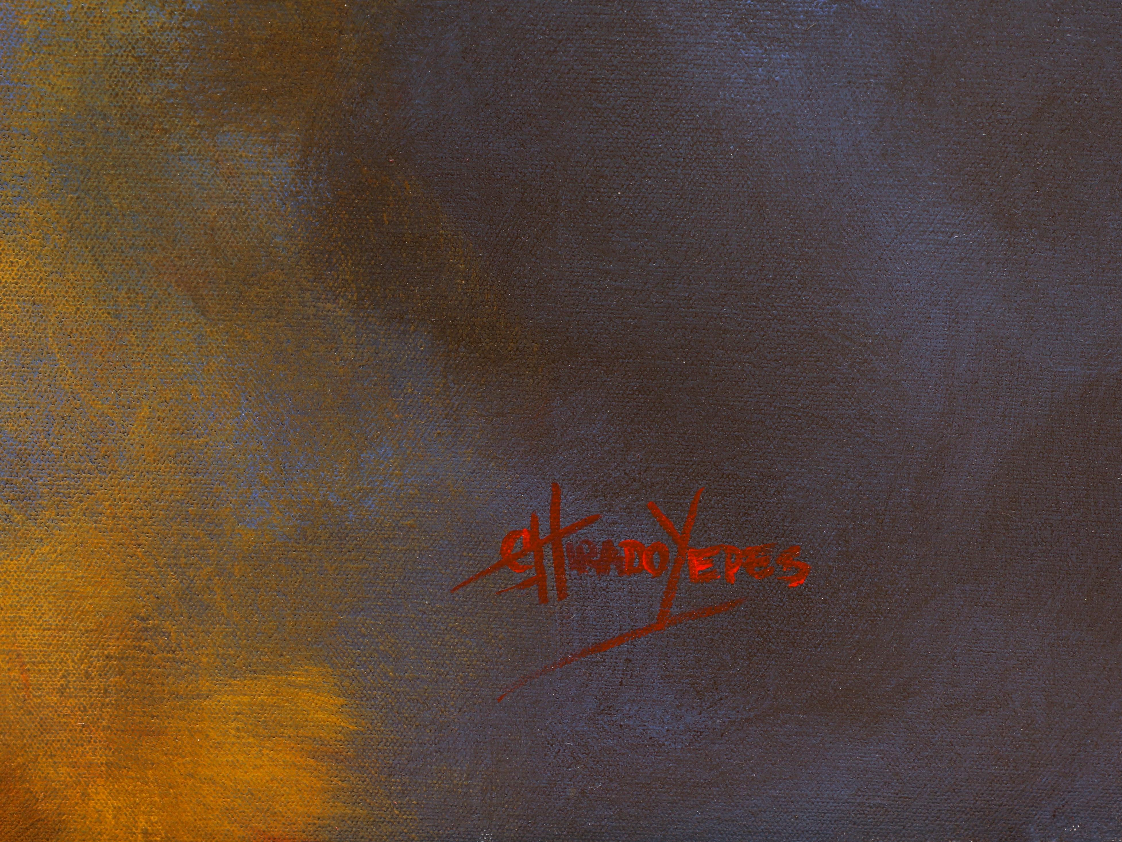 Capovolto - Abstract Painting Nero di Carlos Tirado