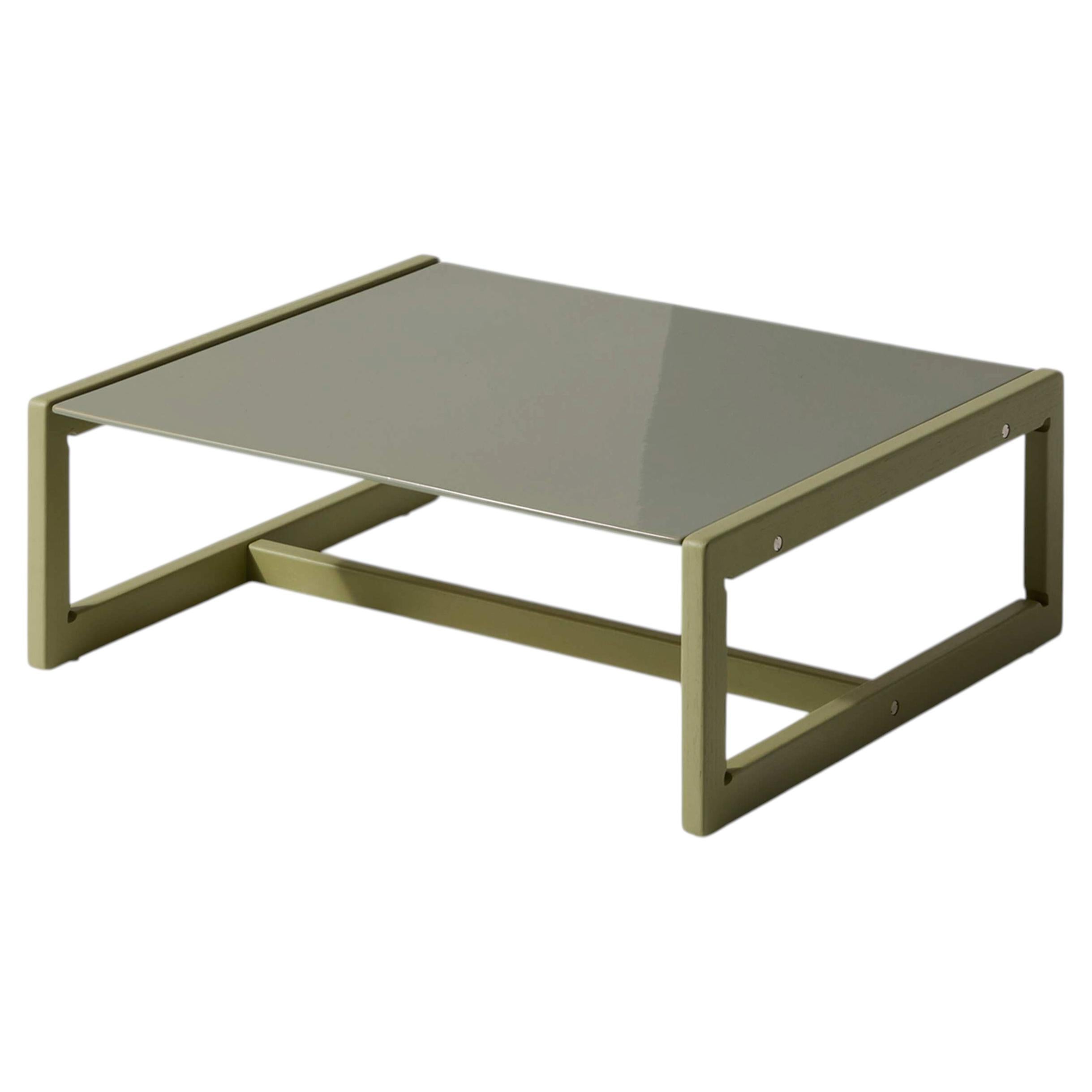 Carlotta Coffee Table by Afra & Tobia Scarpa – Olive Green Outdoor Coffee Table For Sale
