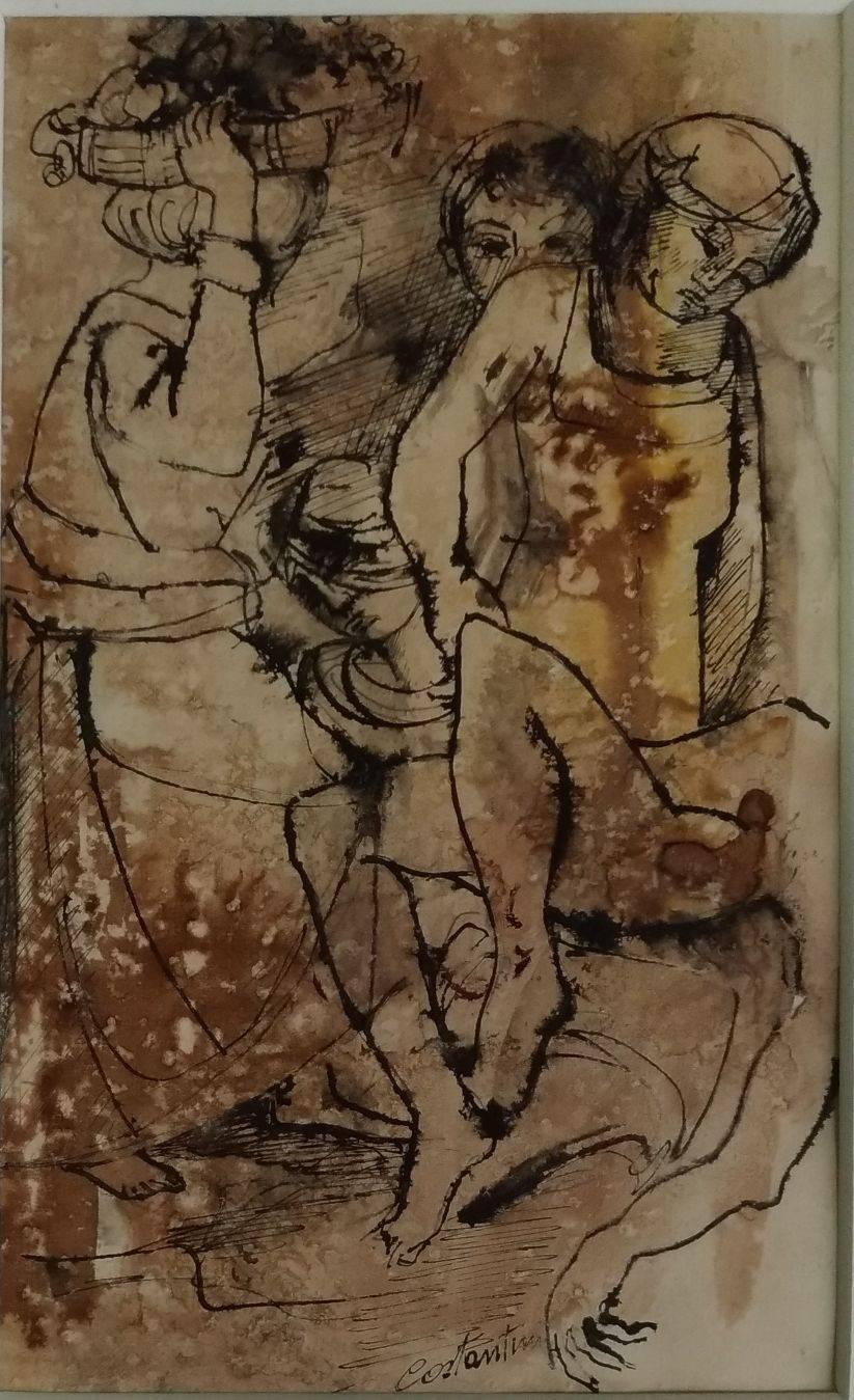 Figurative Print de Carlotta Costantini - Mujeres