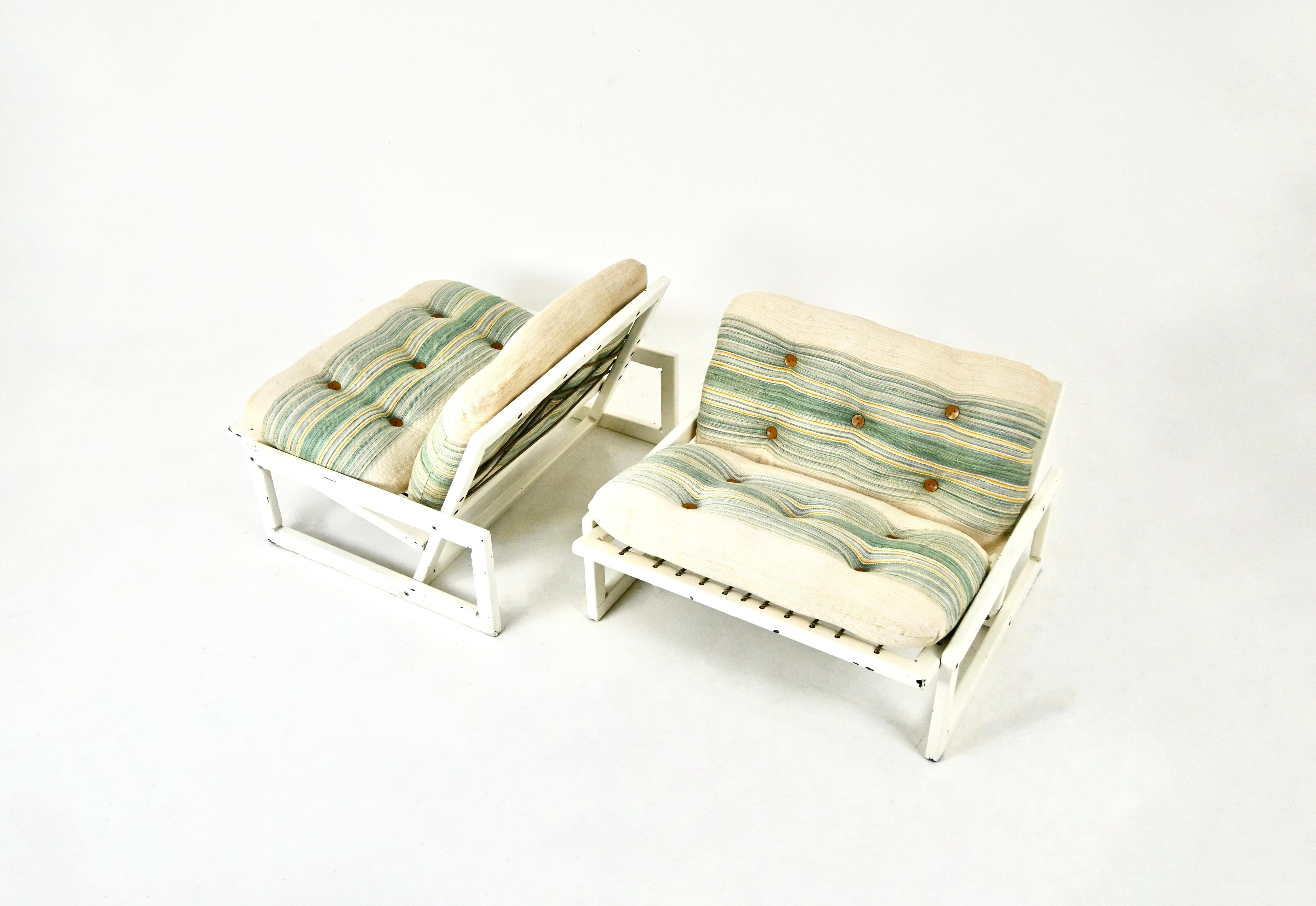 Loungesessel „Carlotta“ von Tobia & Afra Scarpa für Cassina, 1960er Jahre, 2er-Set (Moderne der Mitte des Jahrhunderts) im Angebot