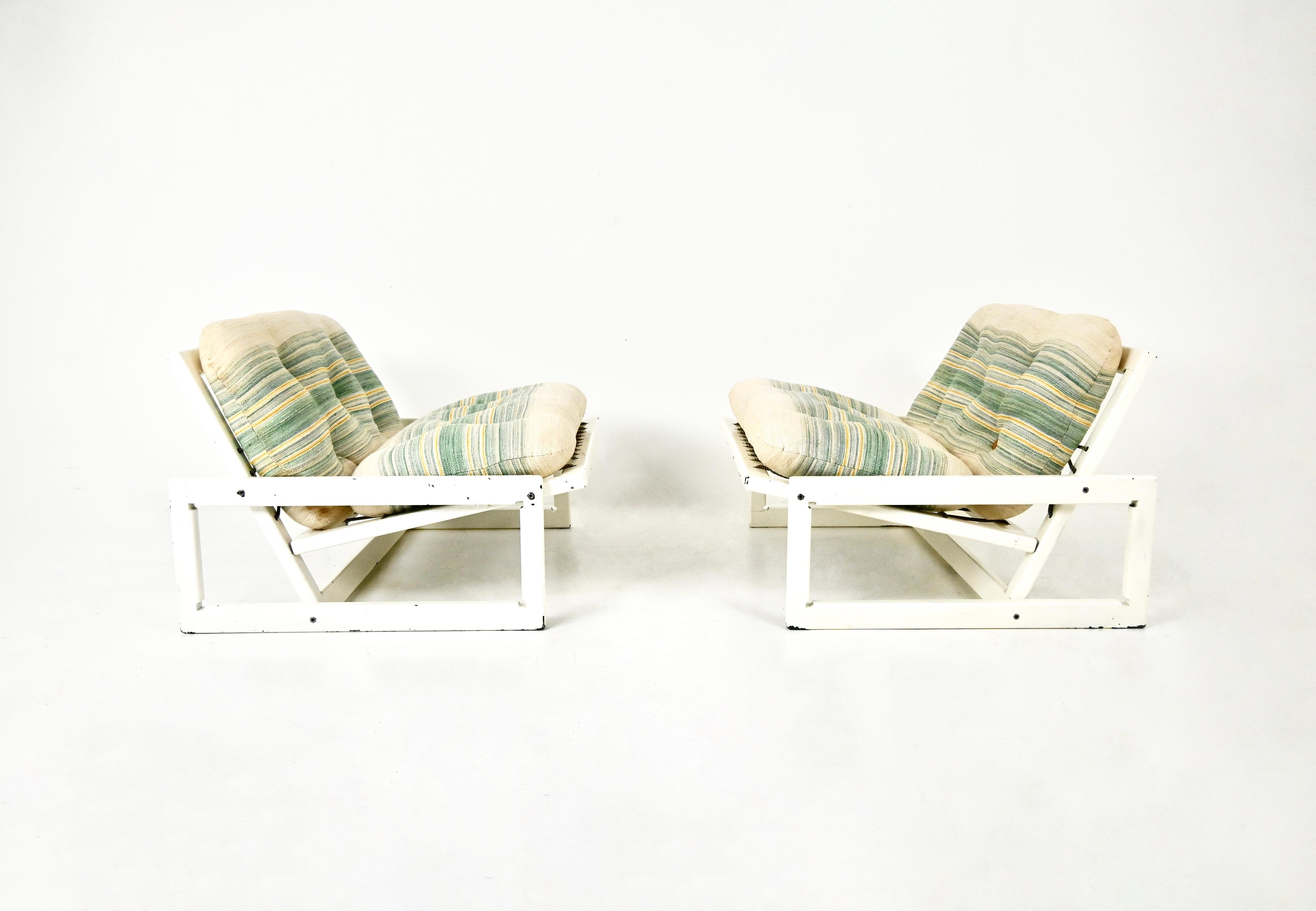 Loungesessel „Carlotta“ von Tobia & Afra Scarpa für Cassina, 1960er Jahre, 2er-Set im Zustand „Gut“ im Angebot in bruxelles, BE