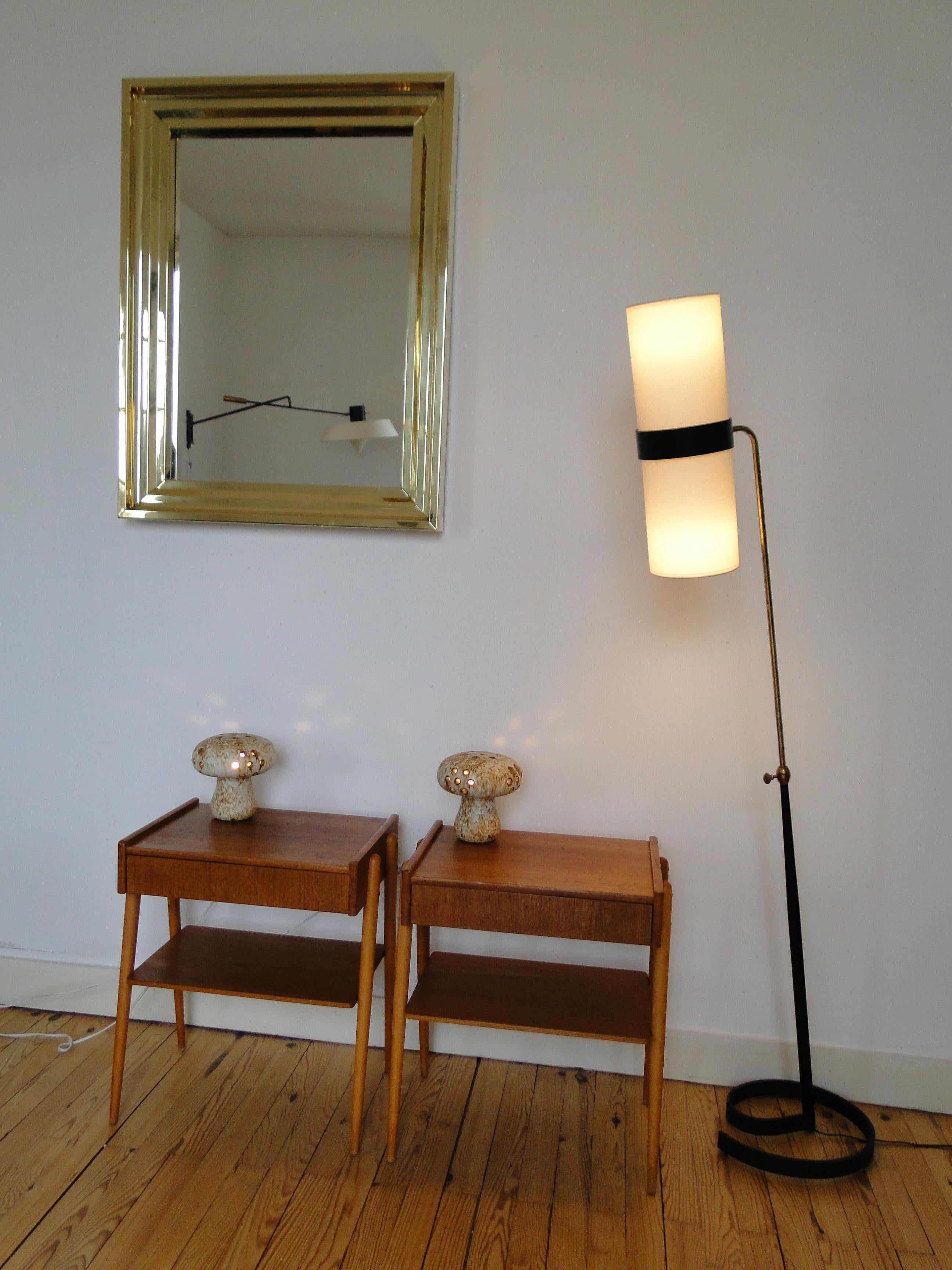 Mid-Century Modern Carlström & Co Mobelfabrik Pair Teak Nightstands Bedside Tables 