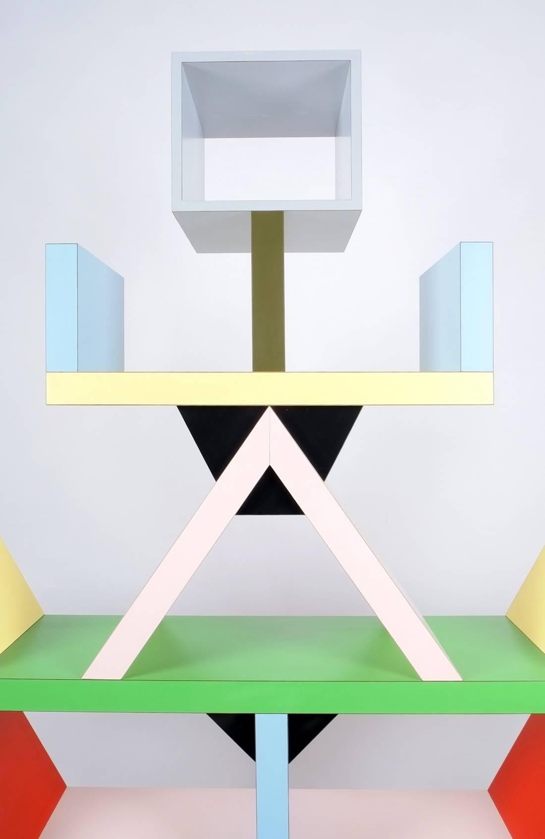 Bibliothèque Carlton par Ettore Sottsass pour Memphis, 1981 Excellent état à Madrid, ES