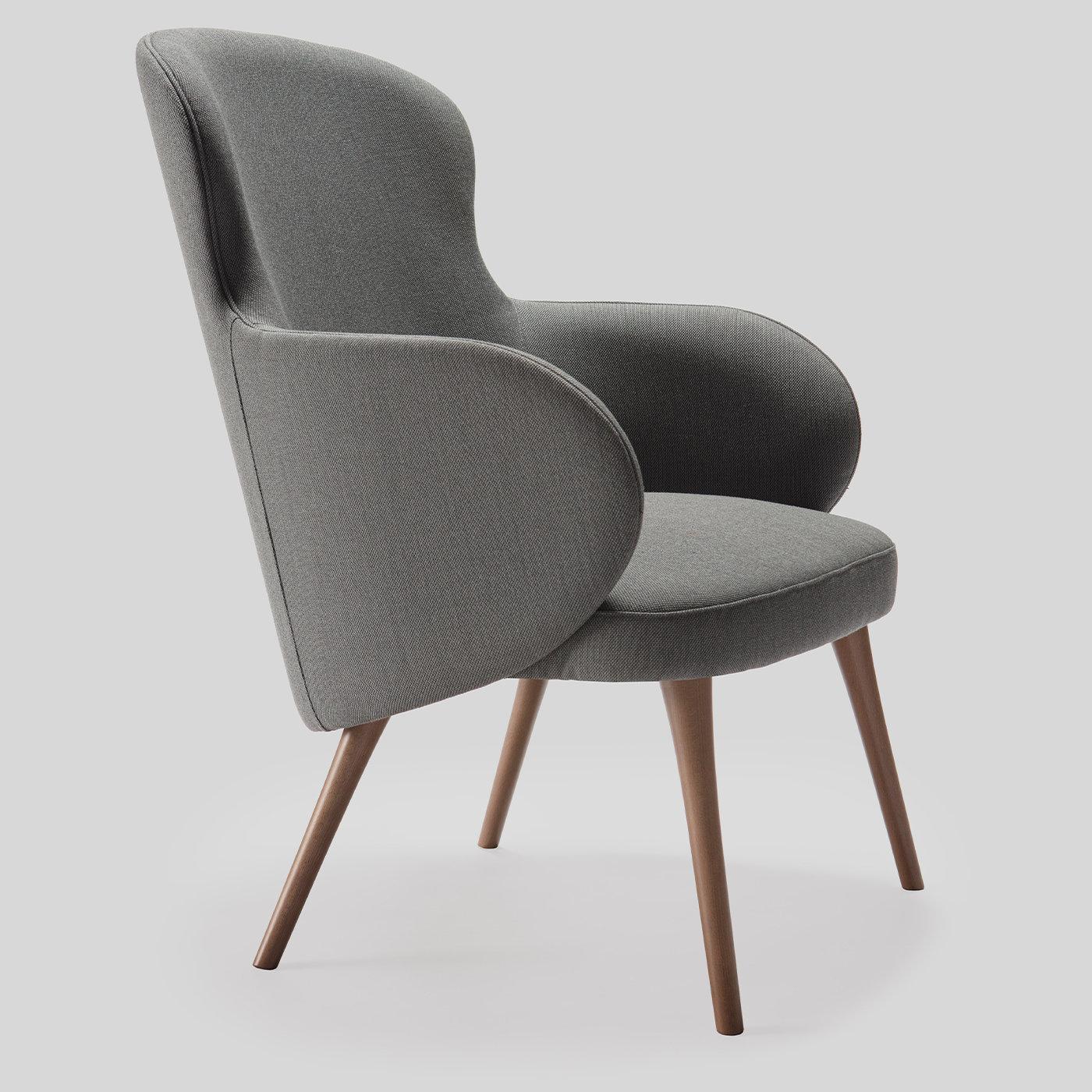 Contemporary Carlton Gray Chair For Sale