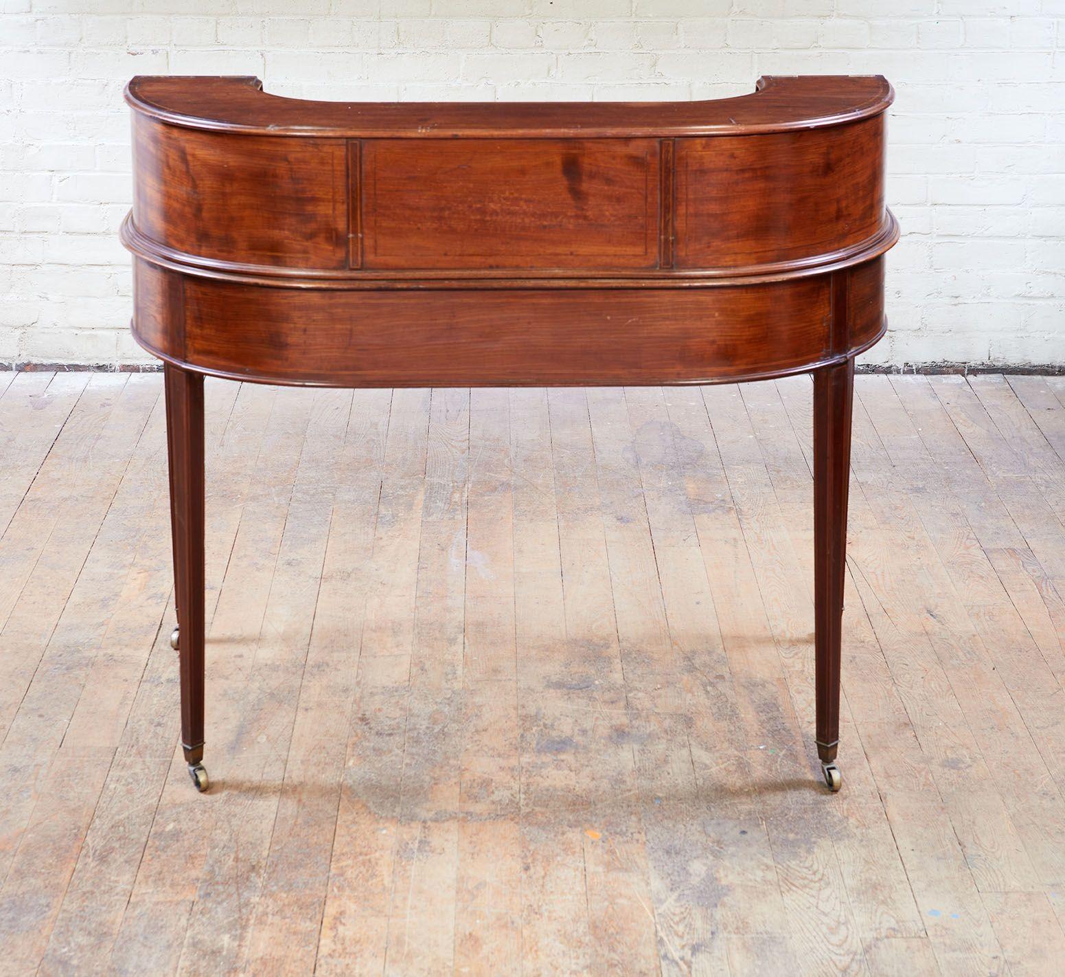 Mahogany Carlton House Writing Desk For Sale