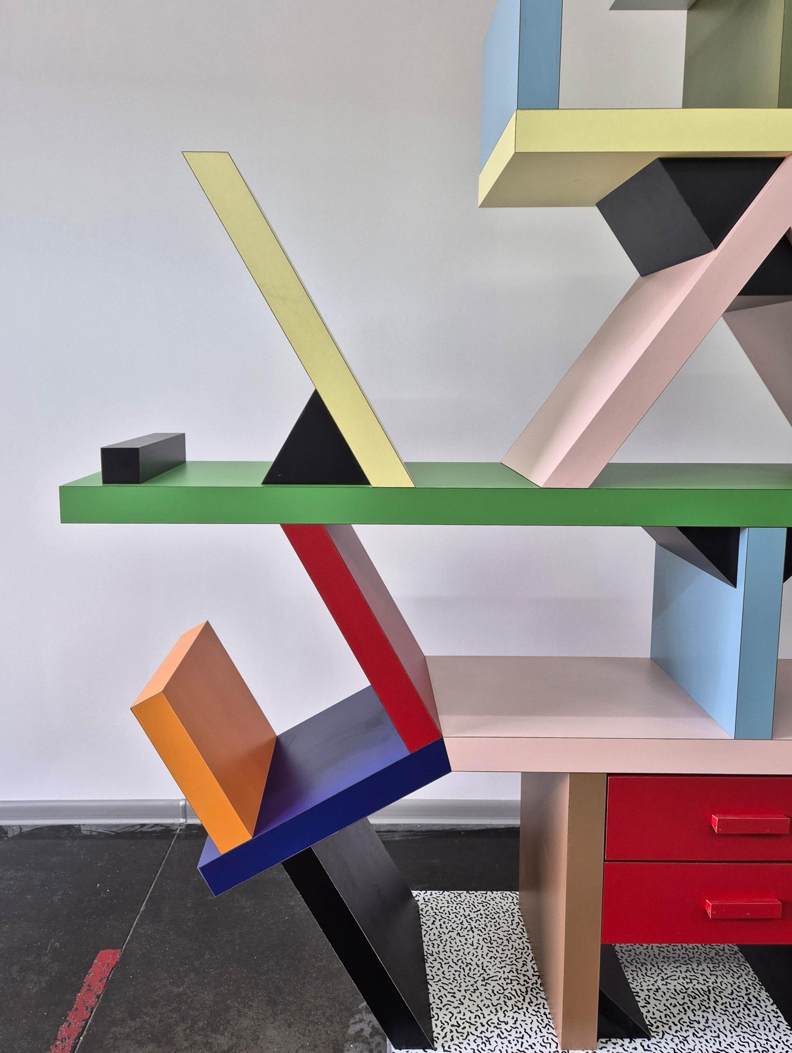 Libreria Carlton di Ettore Sottsass - Memphis Milano in vendita 5