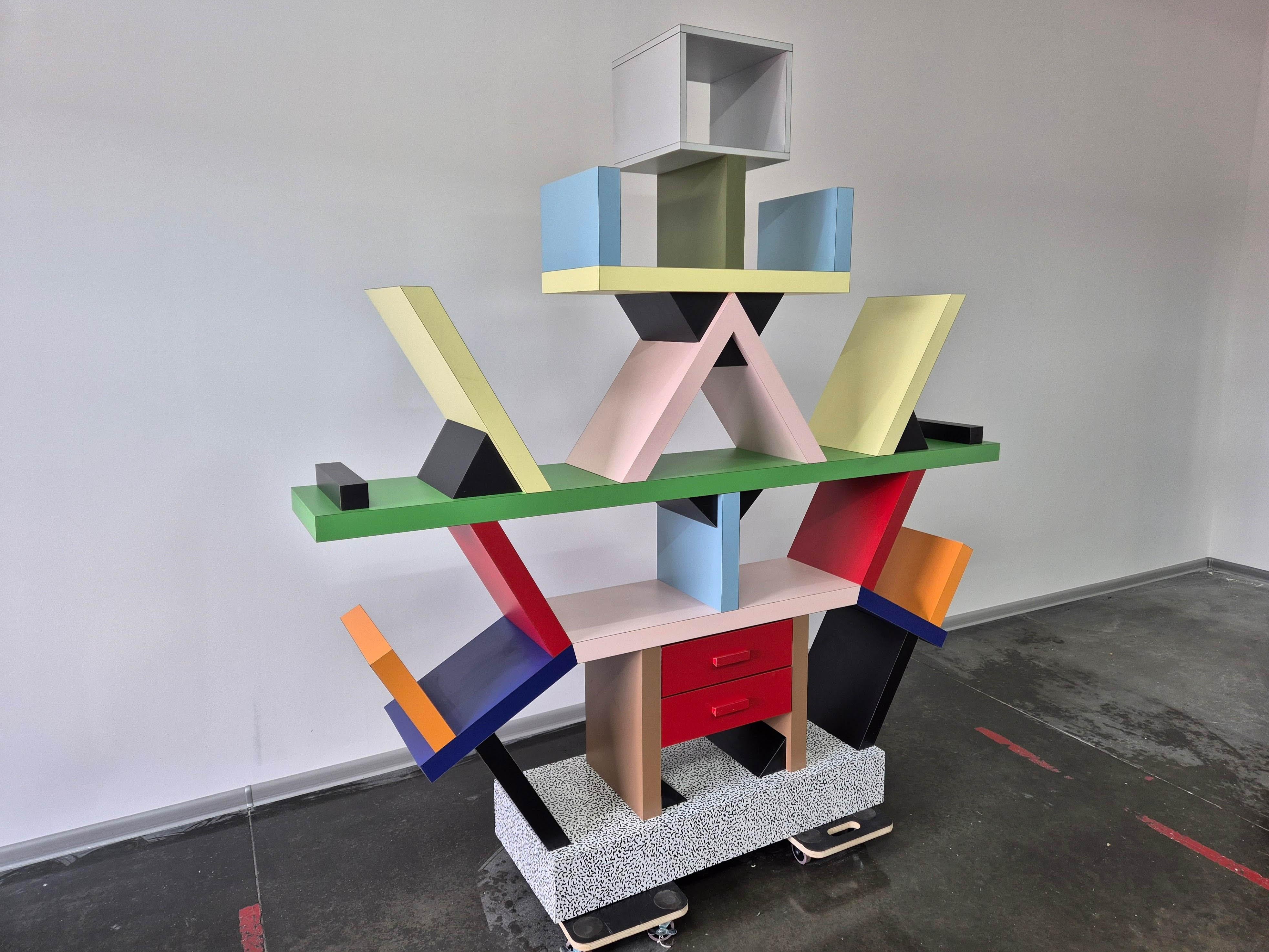 Laminato Libreria Carlton di Ettore Sottsass - Memphis Milano in vendita