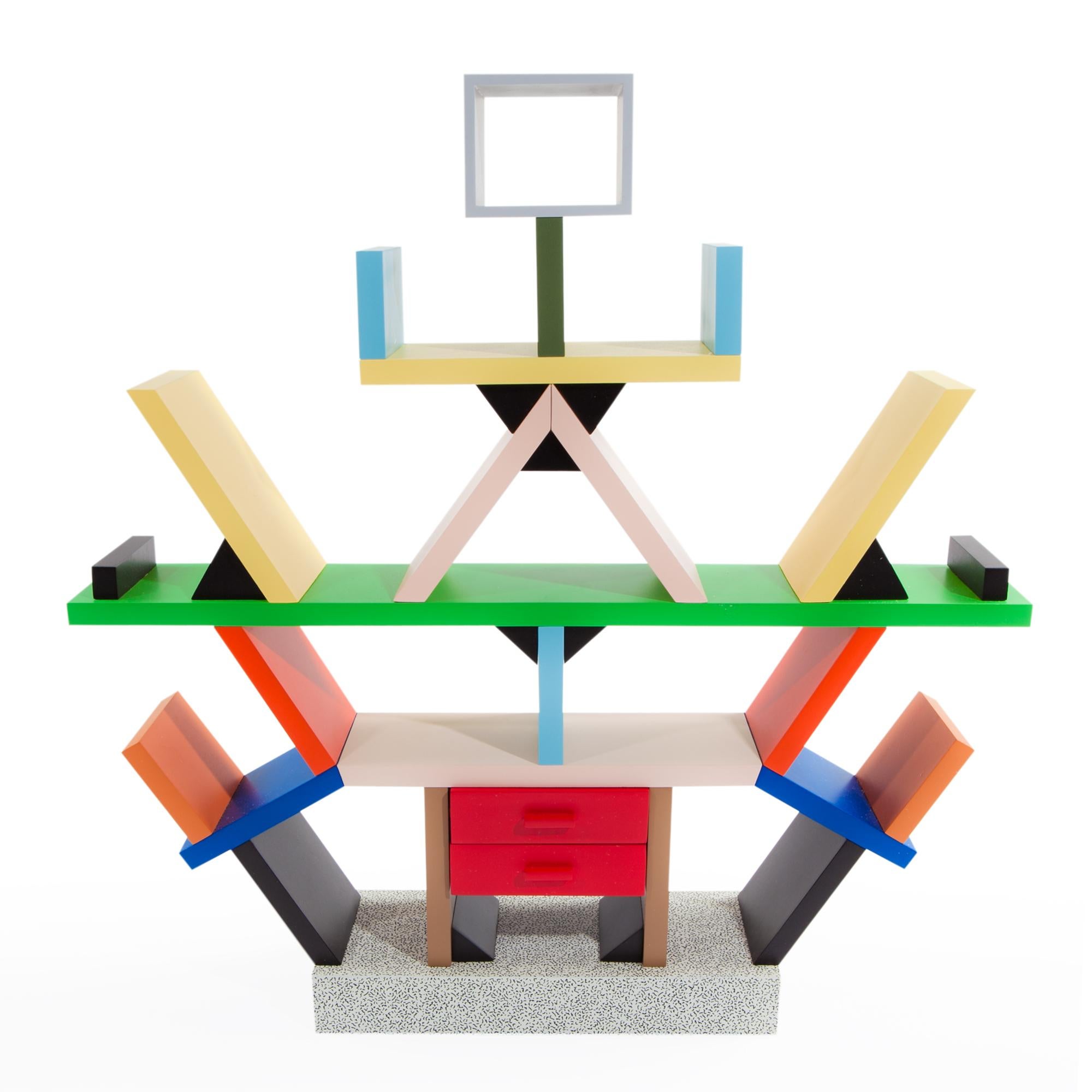 Italian 'Carlton' Room Divider and Bookcase by Ettore Sottsass for Memphis Milano, Italy For Sale