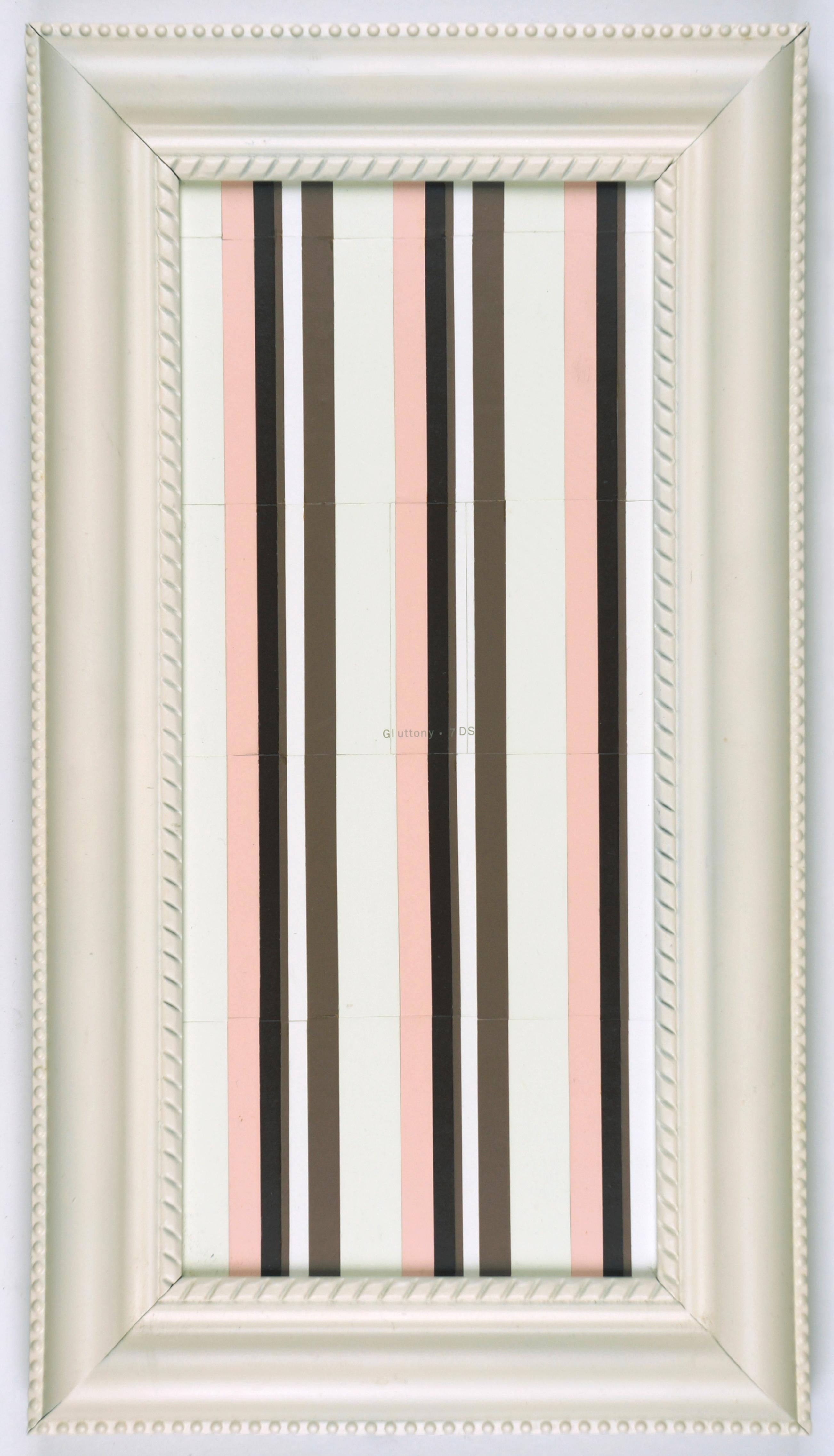 Medium: Farbspanmosaik auf Platte, alte Spiegelrahmen und Regalhalterungen, Holztürrahmen

[New Orleans, LA::: geb.1971 - Cincinnati, OH]

CARLTON SCOTT STURGILL wurde 1971 in Cincinnati, Ohio, geboren und erhielt 2005 seinen Master of Arts (Fine