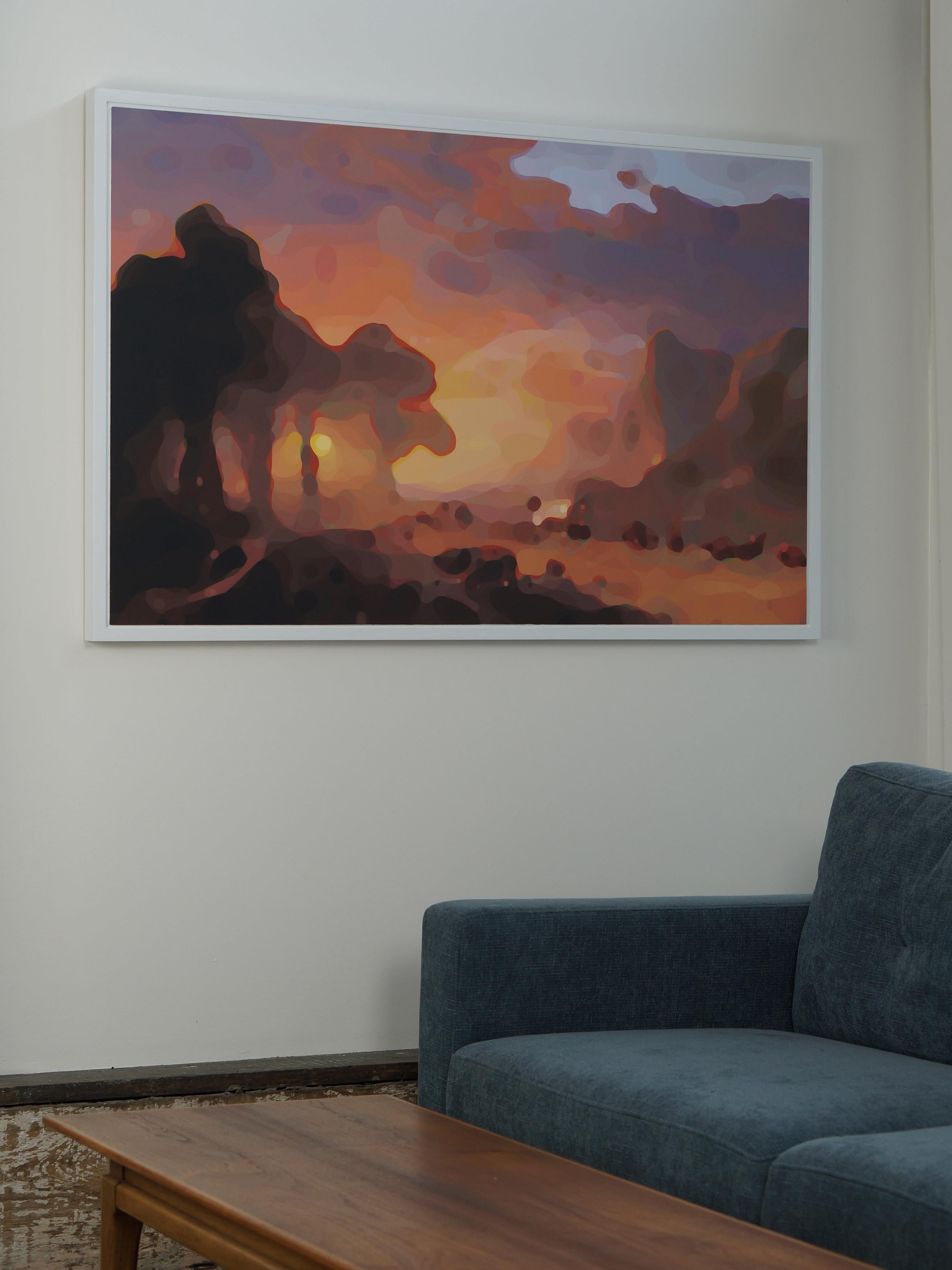 Pintura de paisajes (según Bierstadt) en venta 1