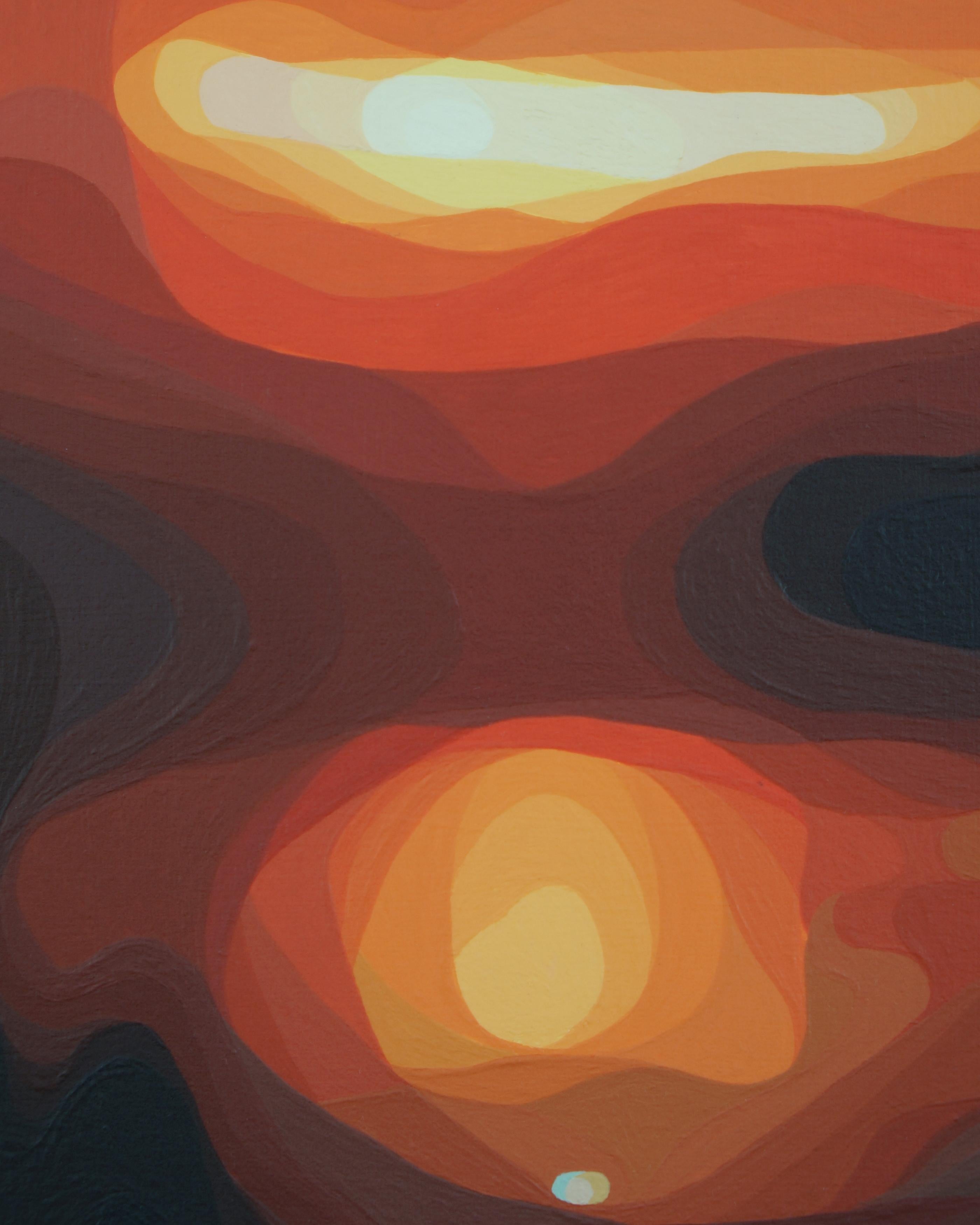 Puesta de sol - Painting Contemporáneo de Carlton Scott Sturgill
