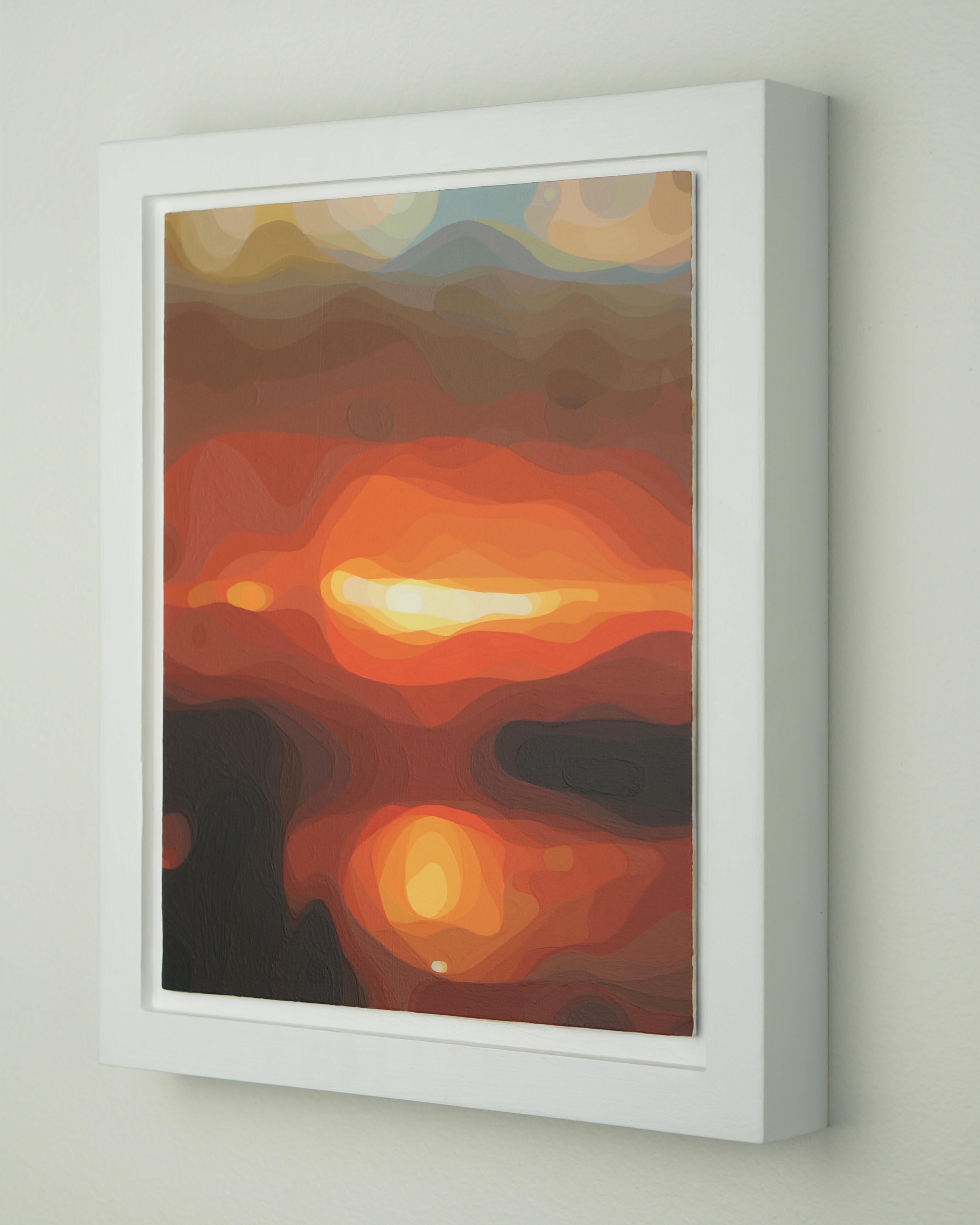 Puesta de sol - Landscape Painting Marrón de Carlton Scott Sturgill