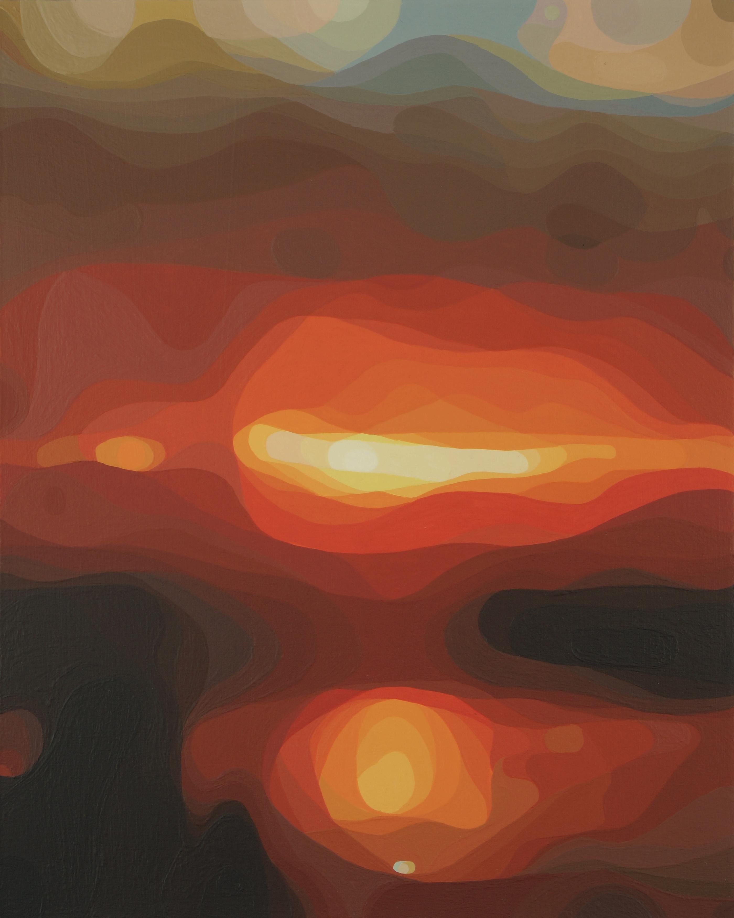 Landscape Painting de Carlton Scott Sturgill - Puesta de sol
