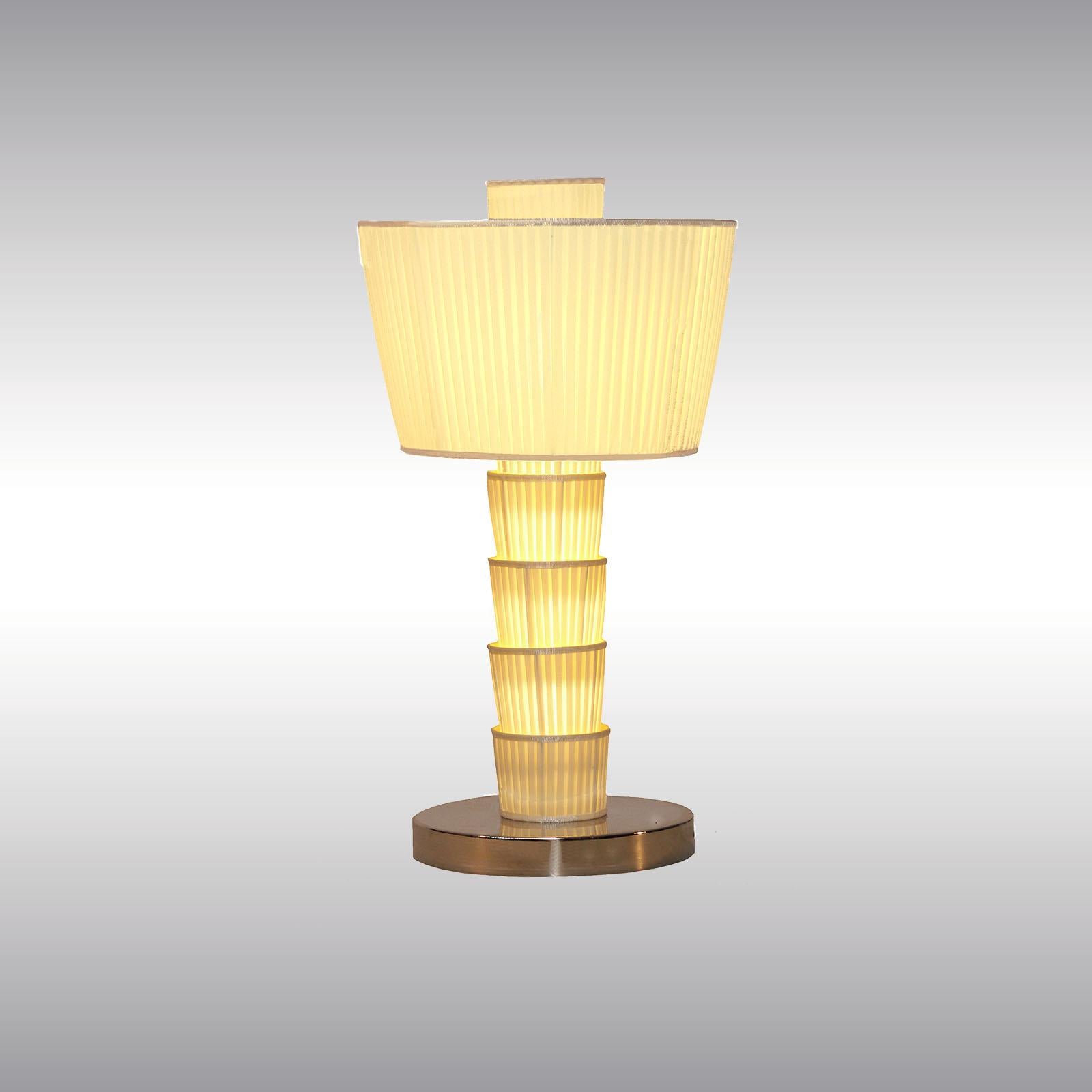 Modern Carlton Silk Desk Table Lamp Woka Art Collection For Sale