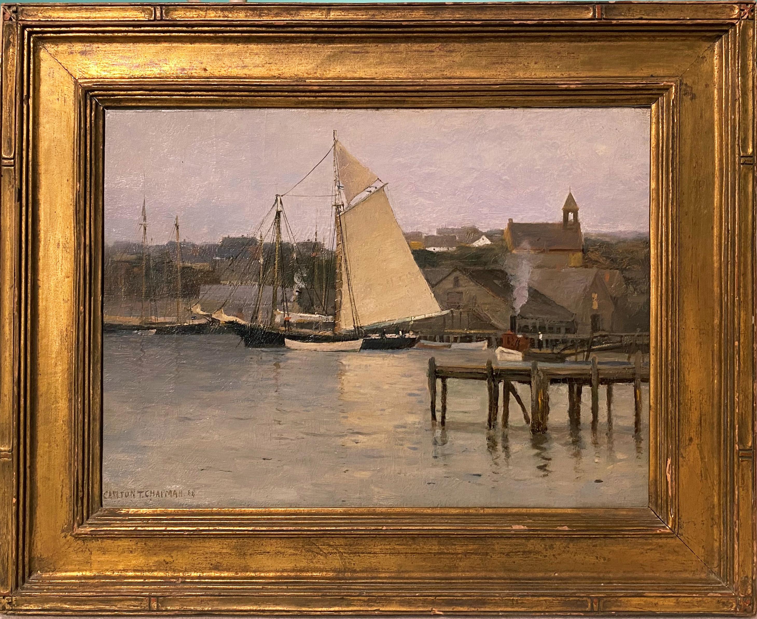 Carlton Theodore Chapman Landscape Painting - Gloucester Harbor