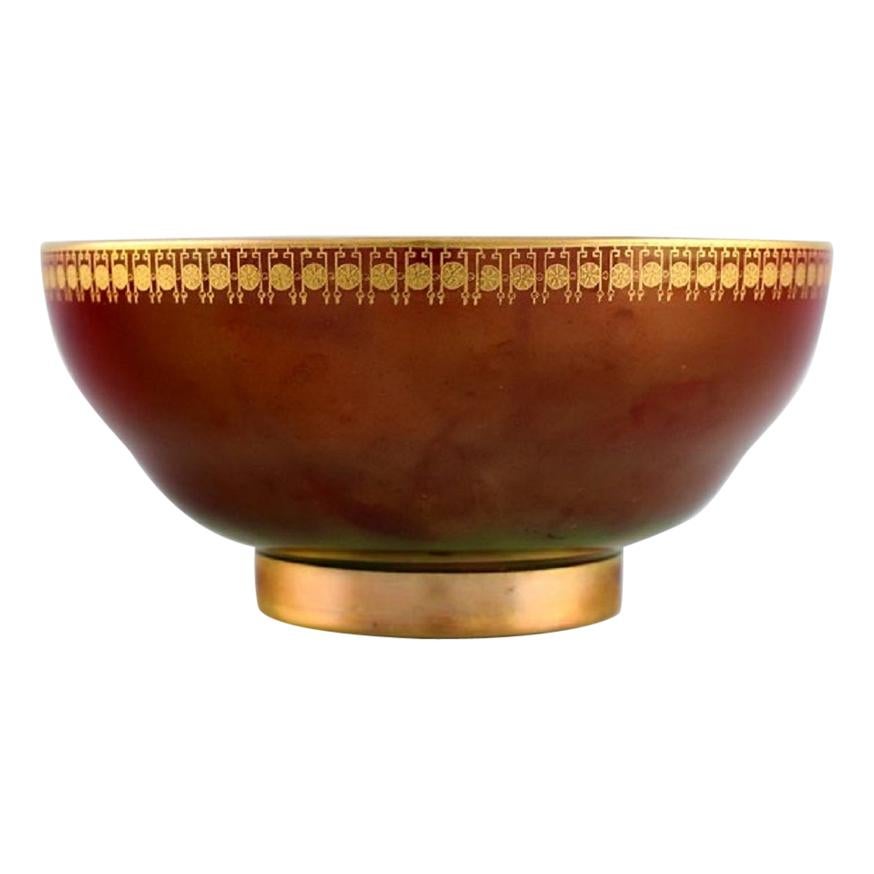 Carlton Ware, England, Schale aus handbemaltem Porzellan mit Bäumen, 1940er/50er Jahre im Angebot