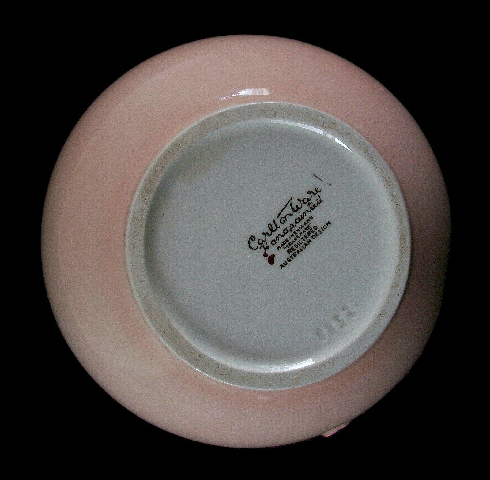 Carlton Ware, Grande vaso per orchidee dipinto a mano e in rilievo, Regno Unito, metà del XX secolo in vendita 3