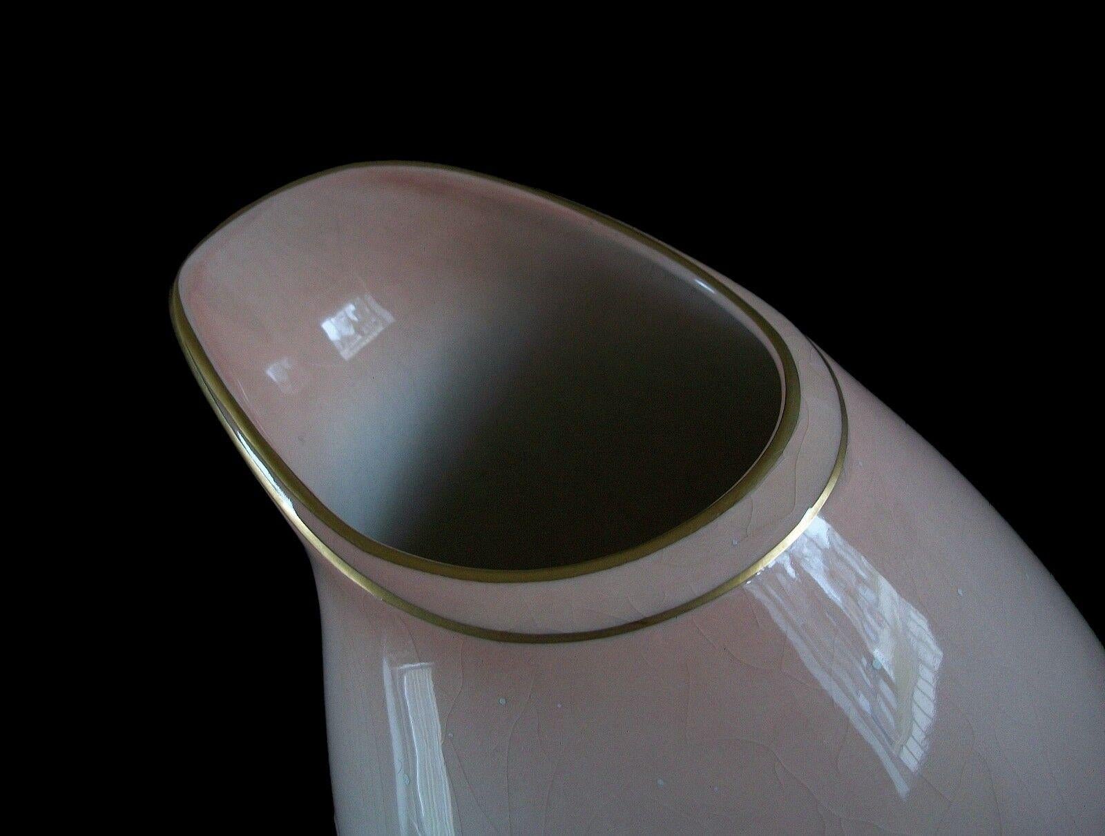 Carlton Ware, Grande vaso per orchidee dipinto a mano e in rilievo, Regno Unito, metà del XX secolo in vendita 2