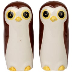 Vintage Carltonware Novelty Pottery Owl Cruet Set