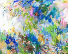 "You've Got The Love" Contemporary Expressive Abstract Framed Mixed Media Panel