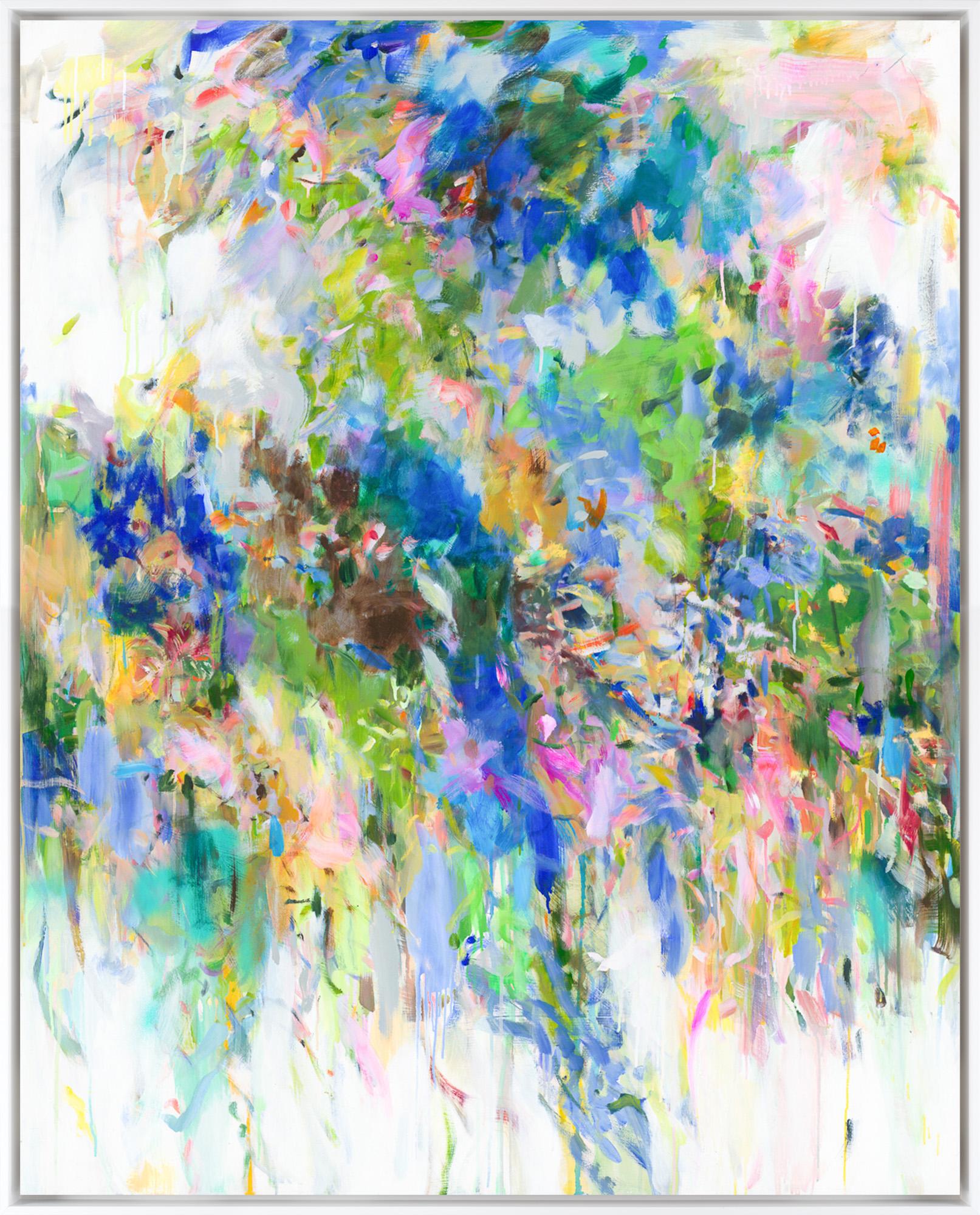 "You've Got The Love" Pannello astratto espressivo contemporaneo a tecnica mista incorniciato - Mixed Media Art di Carly Allen Martin