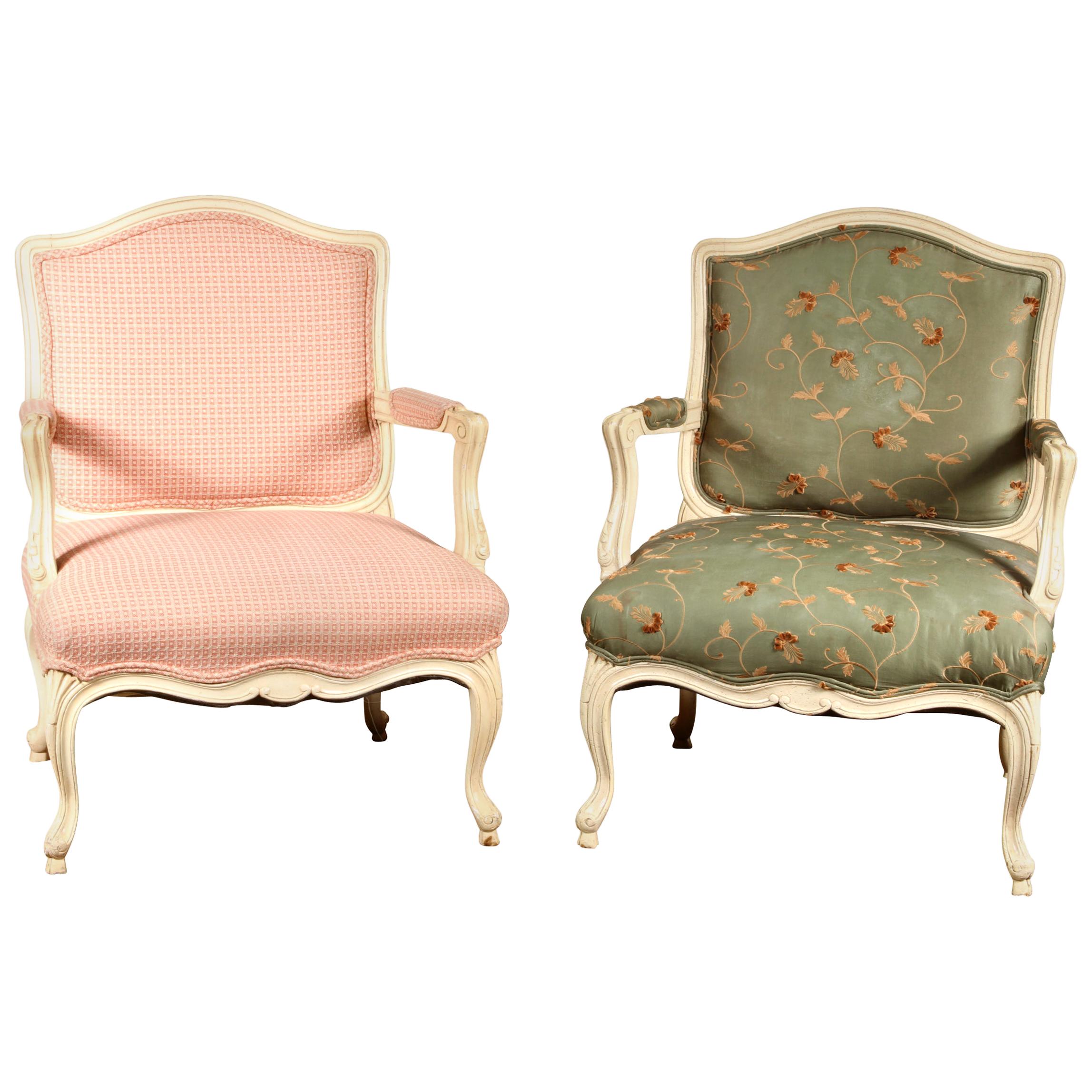 Carlyle Hotel Bergère Pair of Once Used by JFK For Sale