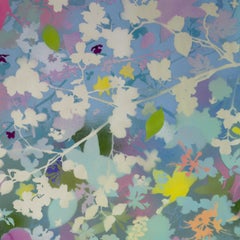 'Spring Garden III - Dogwood' - naturalist landscape - colorful - Claude Monet