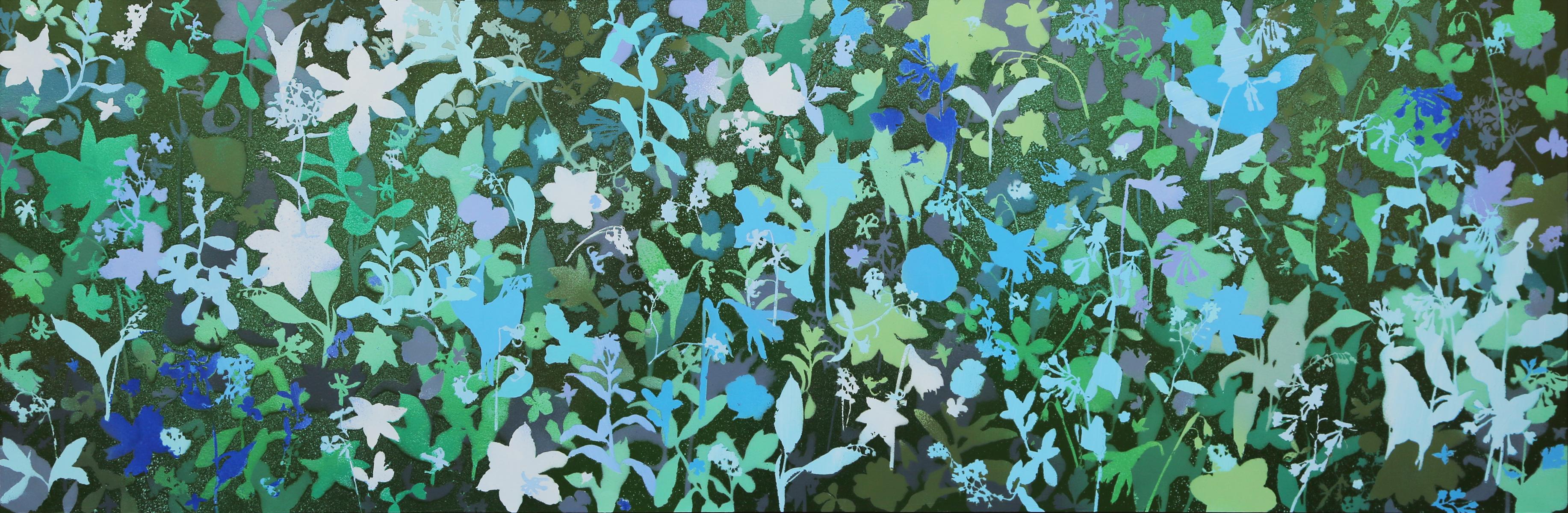 Carlyle Wolfe Lee Abstract Painting - Forget Me Nots