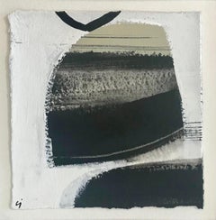"Black Ink Series" - Grouping of Small Mid-century Paintings on Paper