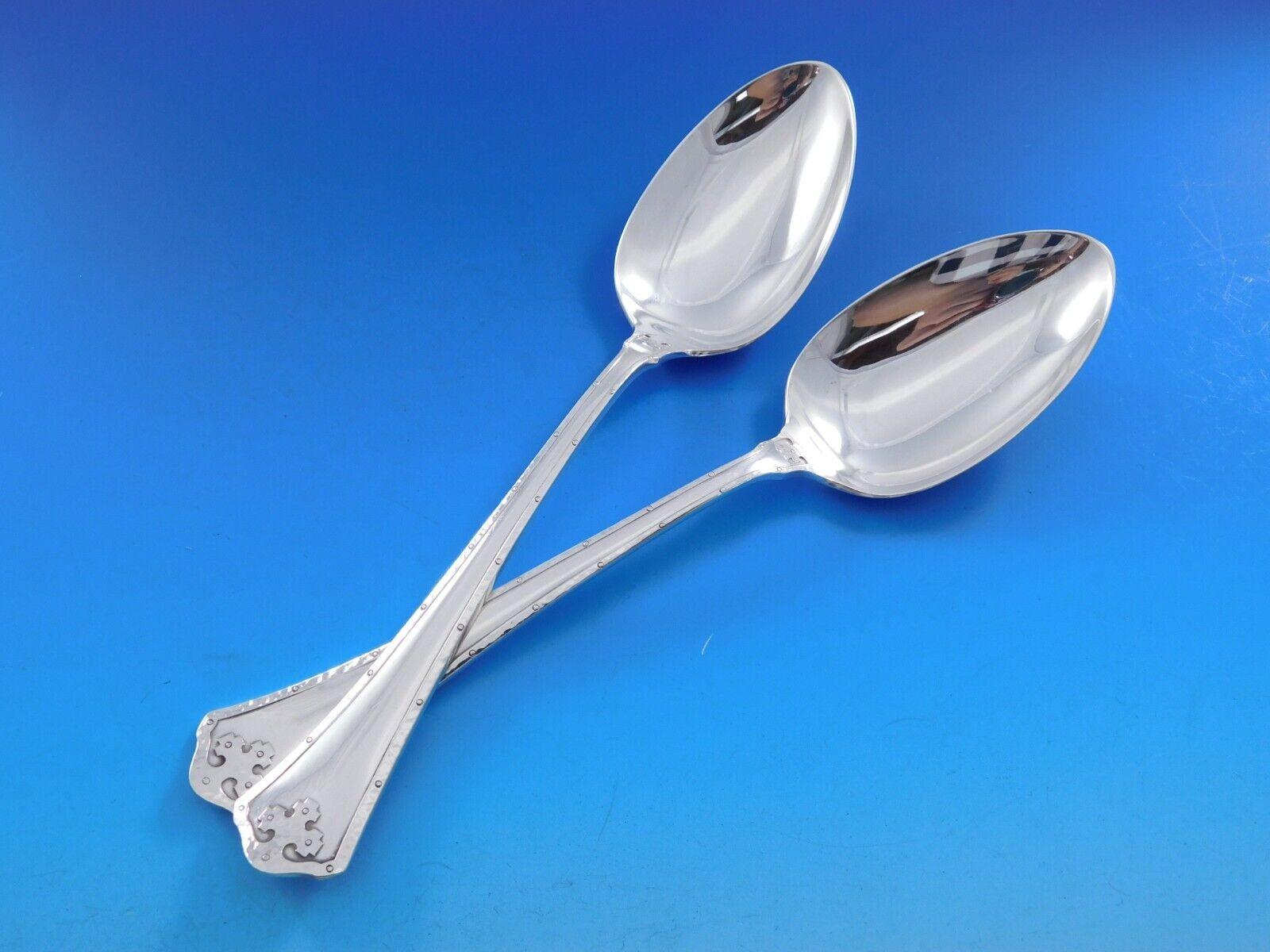 20th Century Carmel by Wallace Sterling Silver Flatware Service 12 Set 51 pcs No monogram For Sale