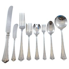 Carmel by Wallace Sterling Silver Flatware Service Dinner Set 65 Pcs No Monogram