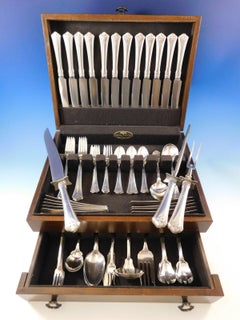 Carmel by Wallace Sterling Silver Flatware Service for 12 Dinner Set 108 Pieces