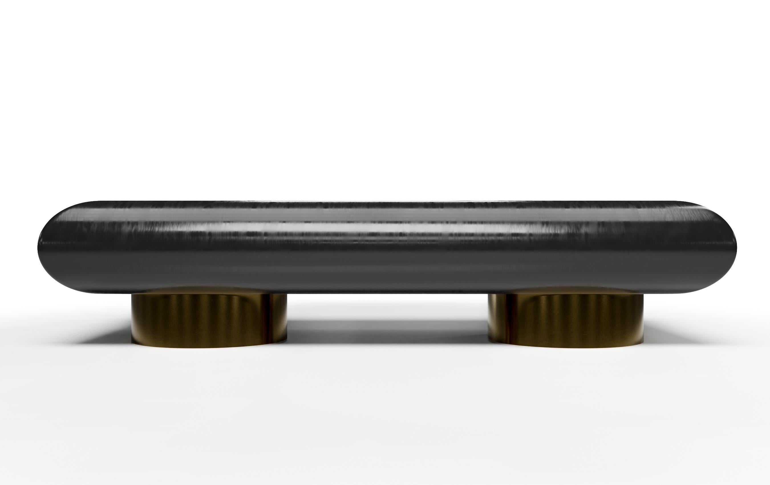 Creative director Susan Hornbeak Ortiz has created an iconic collection for her new Ortiz Milano brand that is designed in California and handcrafted in Milan, Italy. The Carmel coffee table is a true statement of form and function. The coffee table