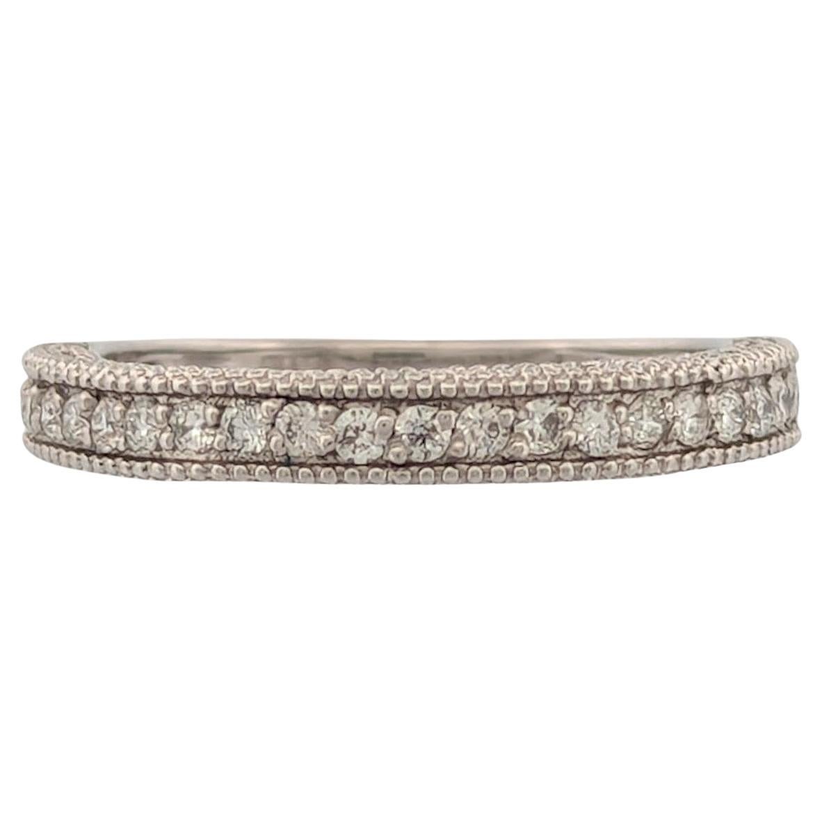 Carmel Ring  14k White Gold Diamond Ring  0.45ct Sparkling Jewelry