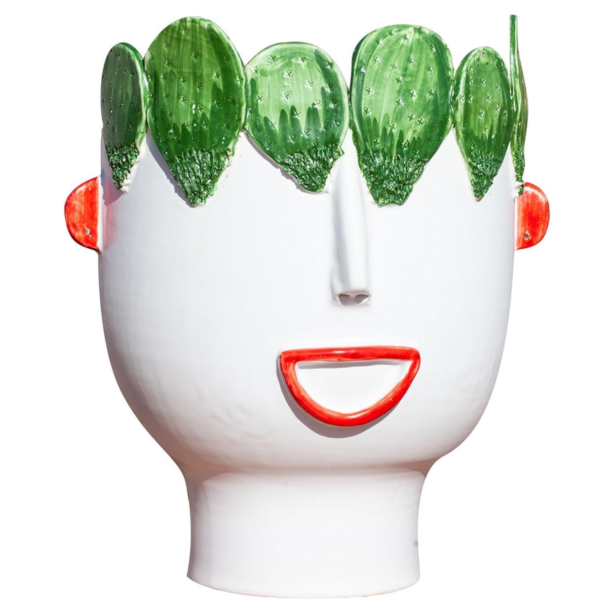 Carmelina Street Vendor of Prickly Pears Head Vase For Sale