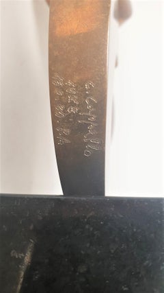 Carmello Cappello, Scultura in bronzo su base, XX secolo