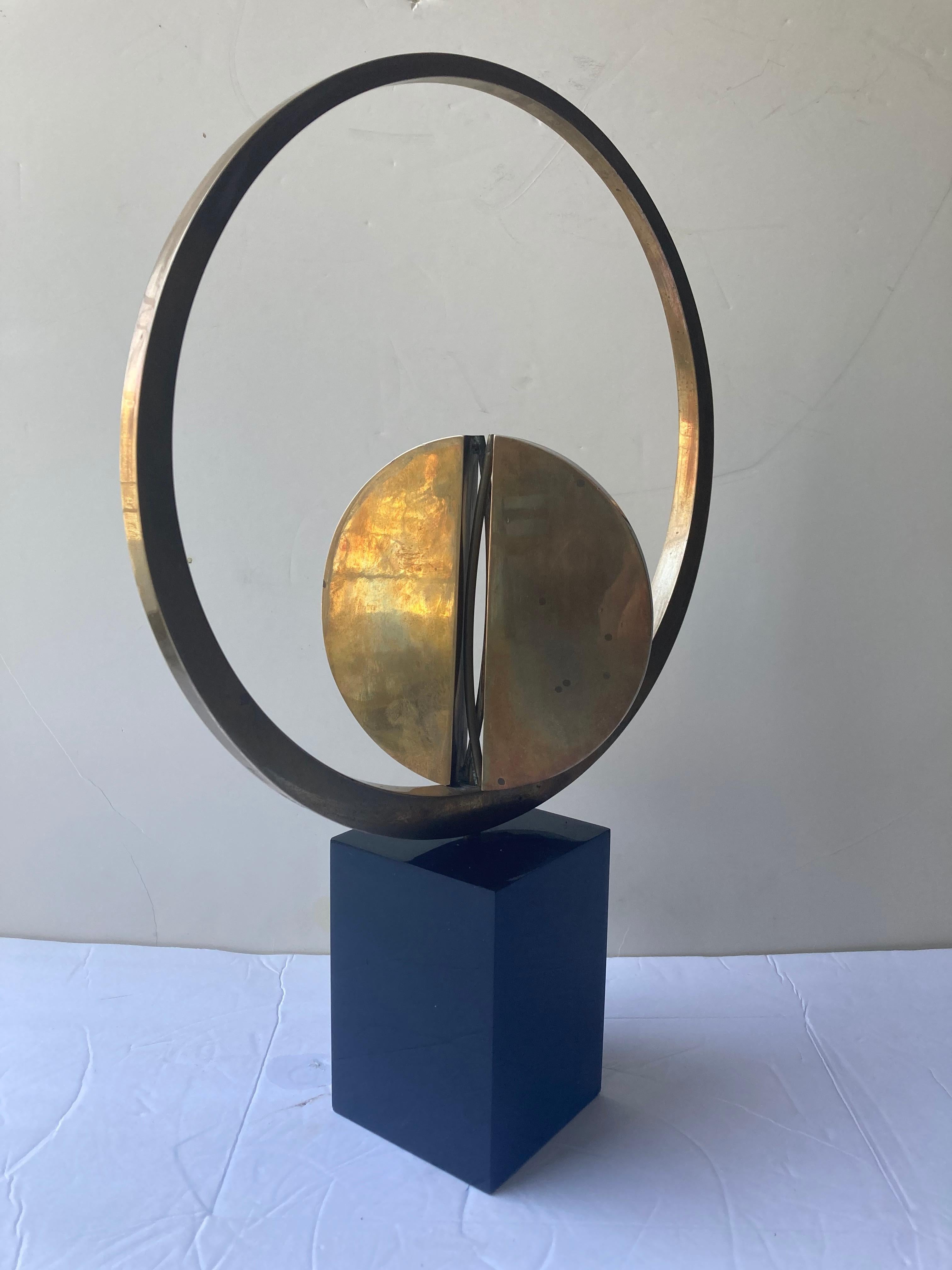 Italian Carmelo Cappello Bronze Kinetic Sculpture, Signed, Numbered, Dated For Sale