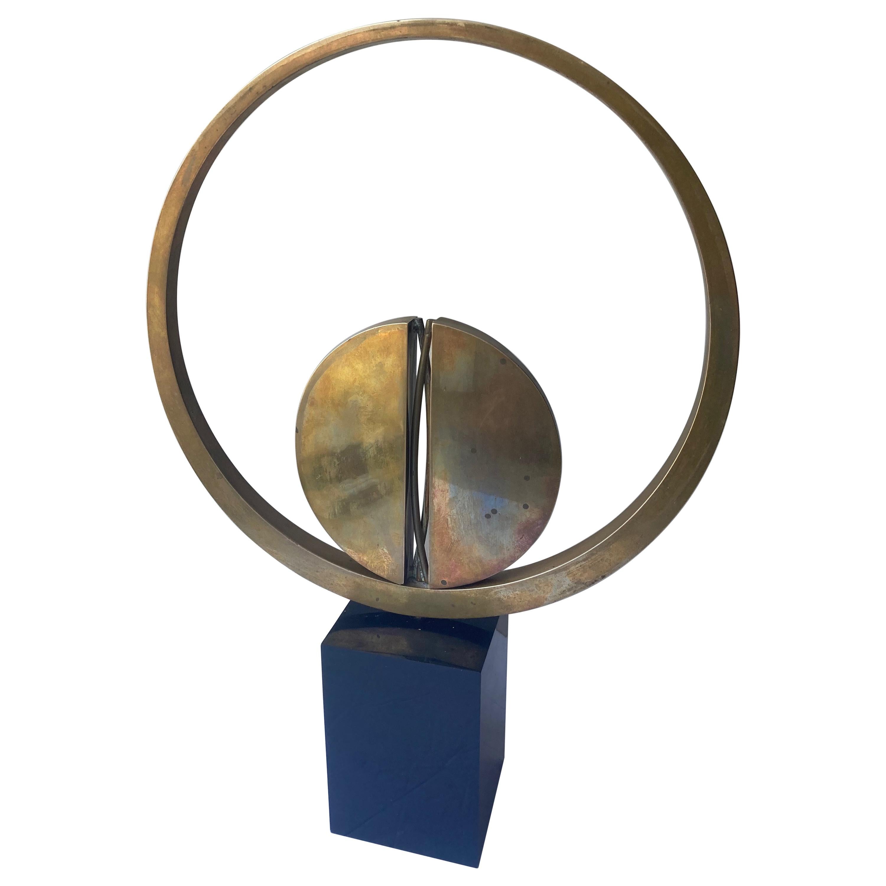 Carmelo Cappello Bronze Kinetic Sculpture, Signed, Numbered, Dated For Sale
