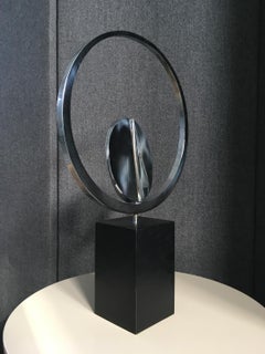 1978 Italy Abstract Bronze Nickeled Finish Sculpture by Carmelo Cappello
