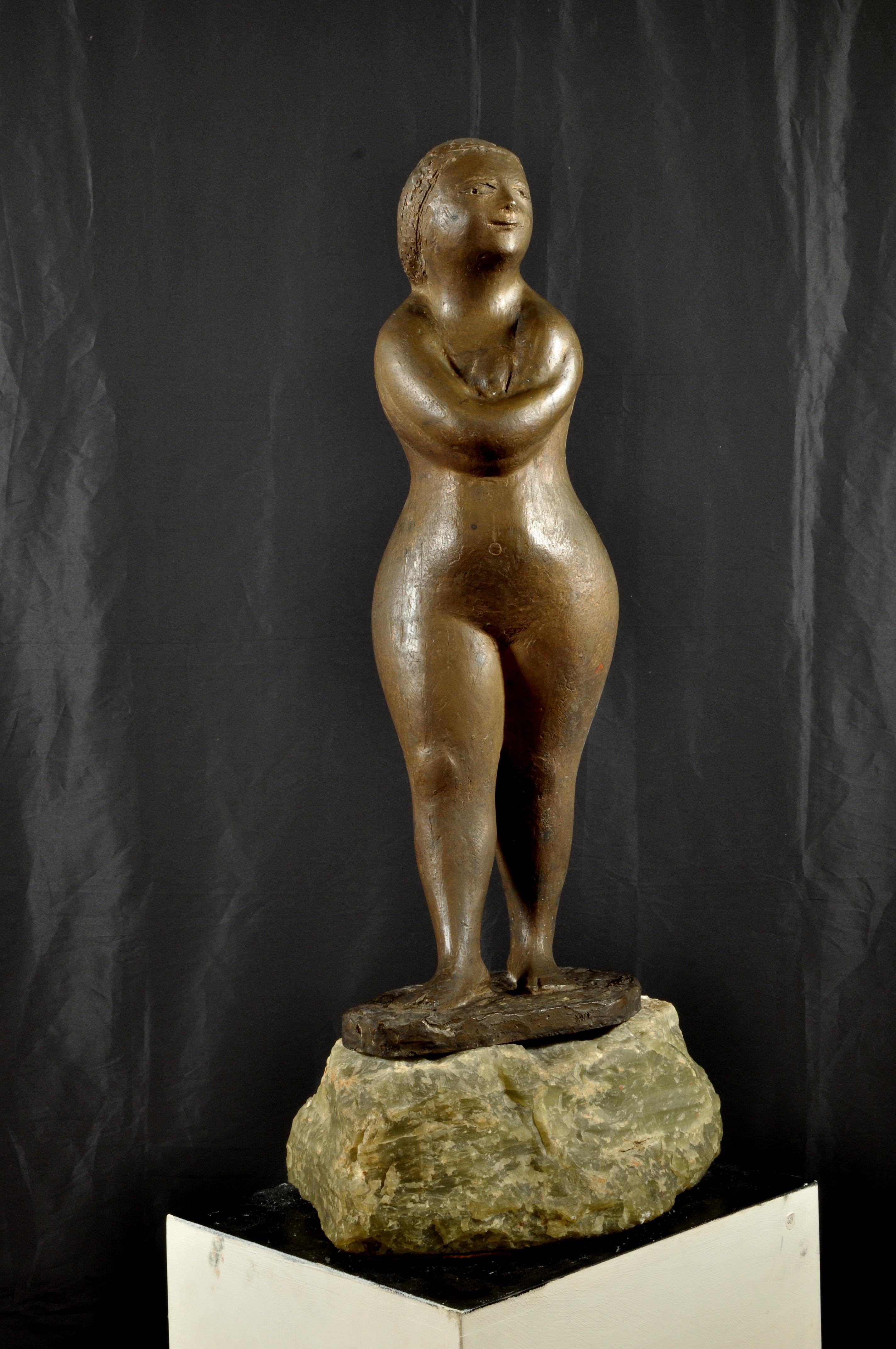 La birichina (The Mischievous girl), 1949 - Sculpture by Carmelo Cappello