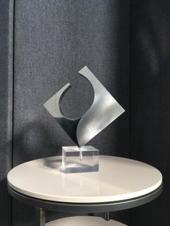 1978 Italy Stainless Steel Abstract Sculpture by Carmelo Cappello