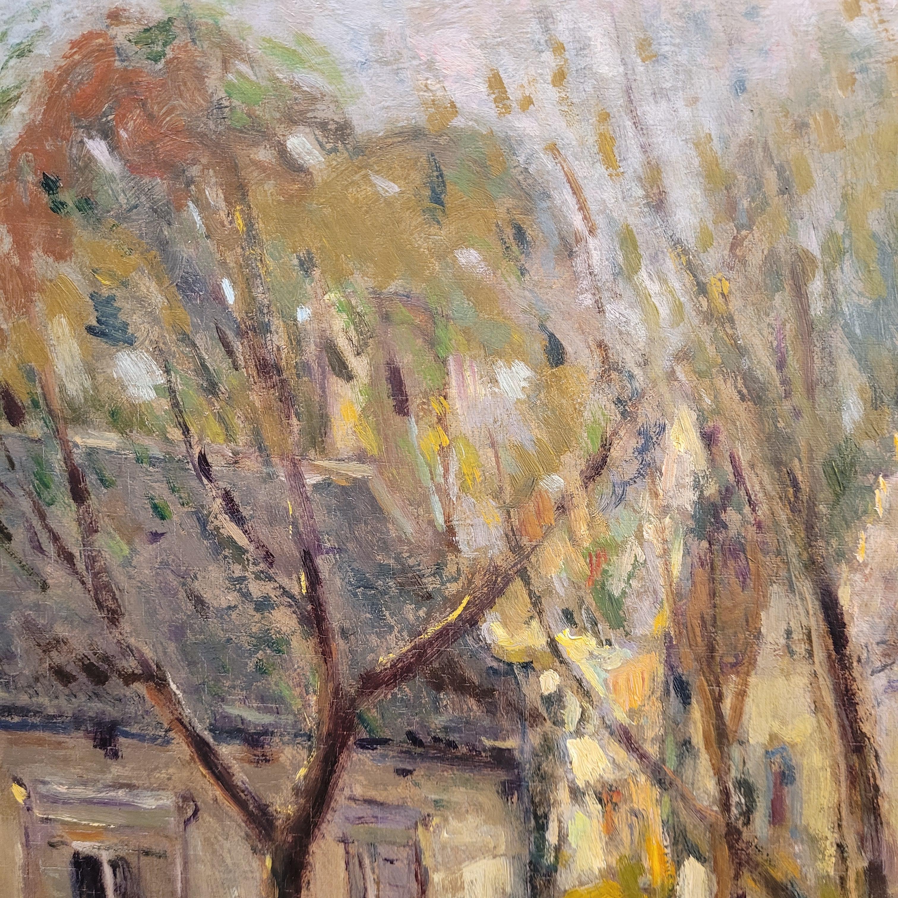 Olio su tela Post-Impressionismo città di Bruges Carmelo G Barrena in vendita 10