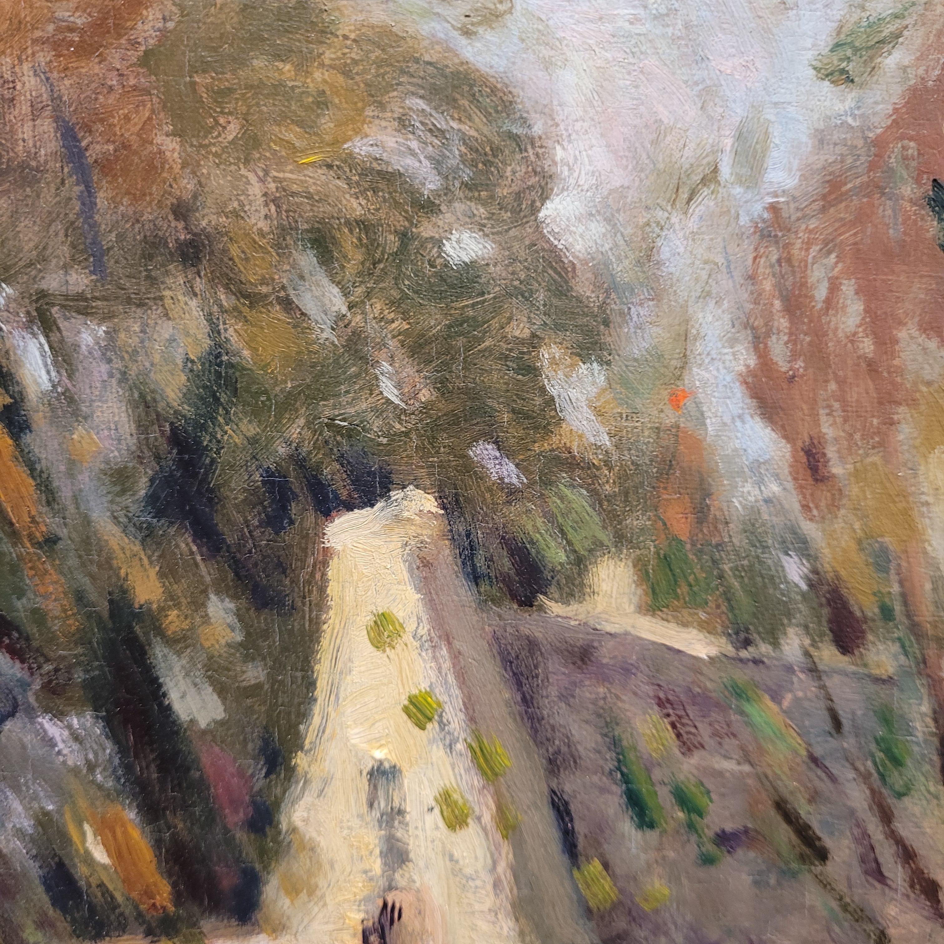 Olio su tela Post-Impressionismo città di Bruges Carmelo G Barrena in vendita 12