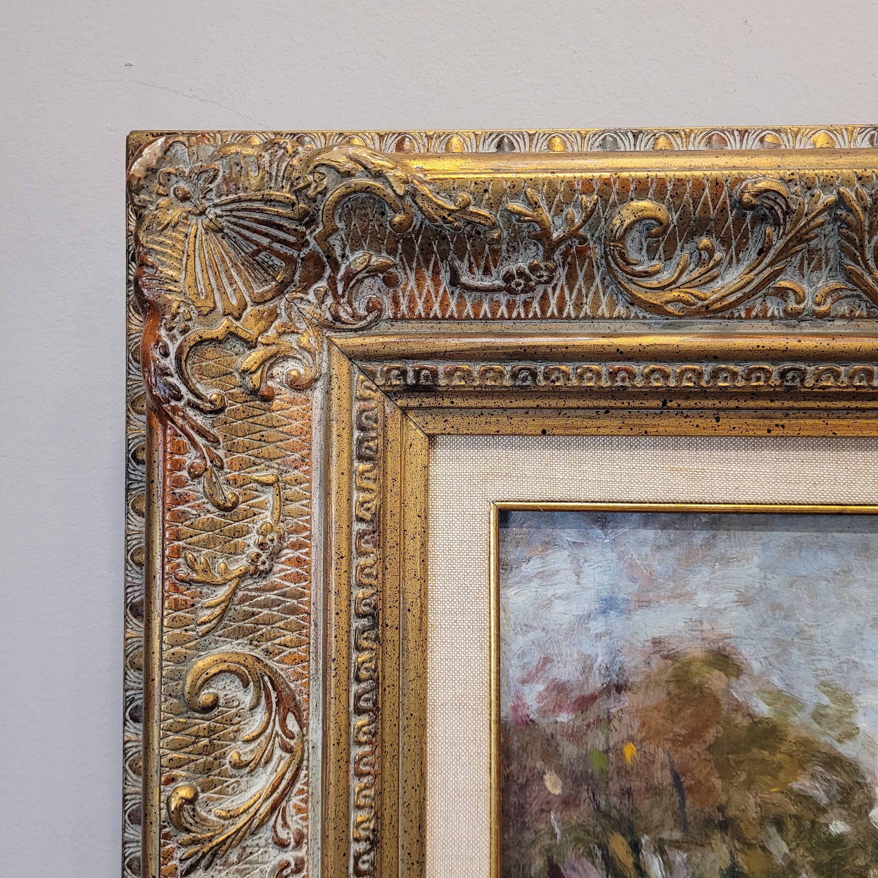 Olio su tela Post-Impressionismo città di Bruges Carmelo G Barrena in vendita 1